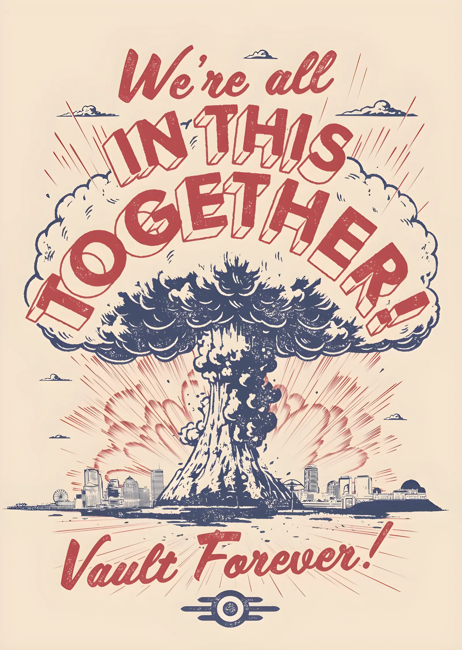 Fallout: Vault Forever metal tablo