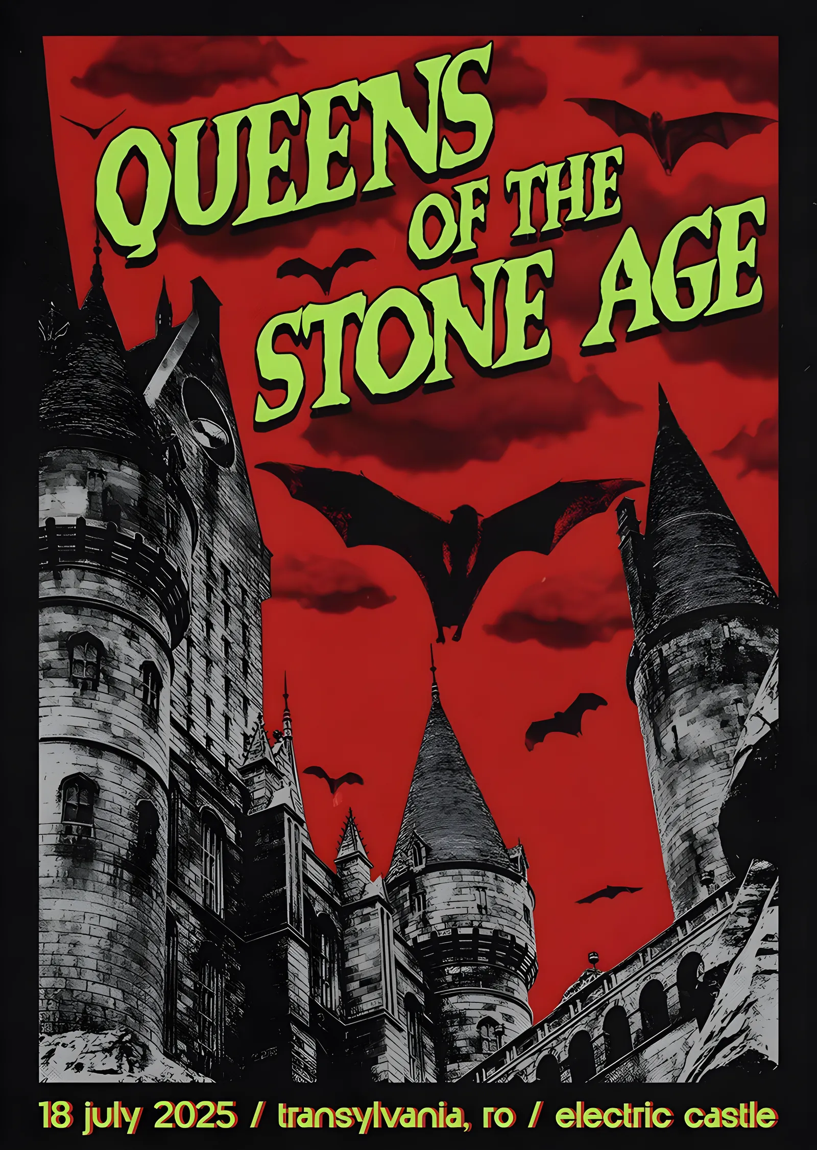 Queens of the Stone Age: Electric Castle 2025 metal tablo