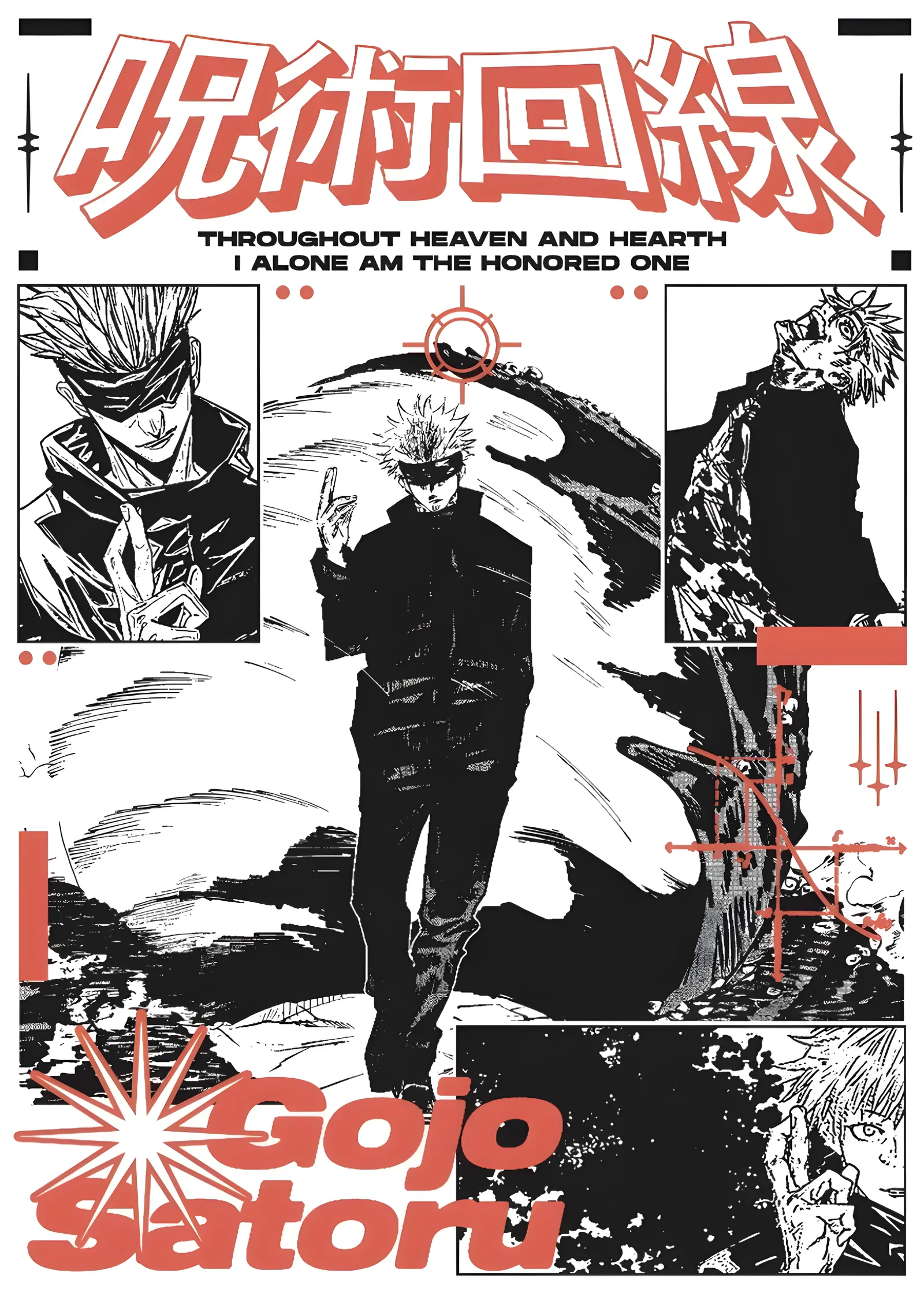 Jujutsu Kaisen - Gojo Satoru: Fanzin metal tablo