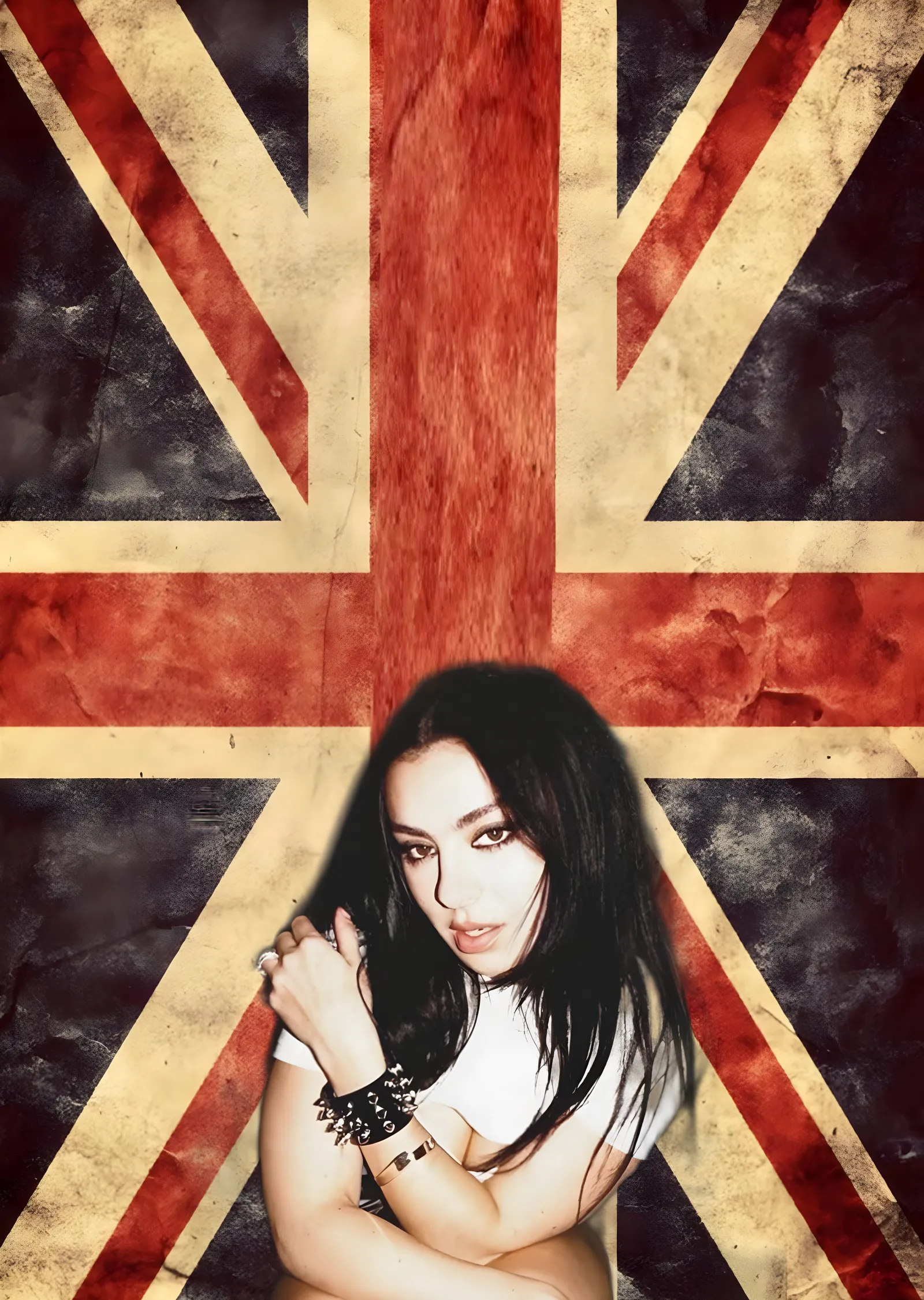 Charli XCX: Union Jack metal tablo
