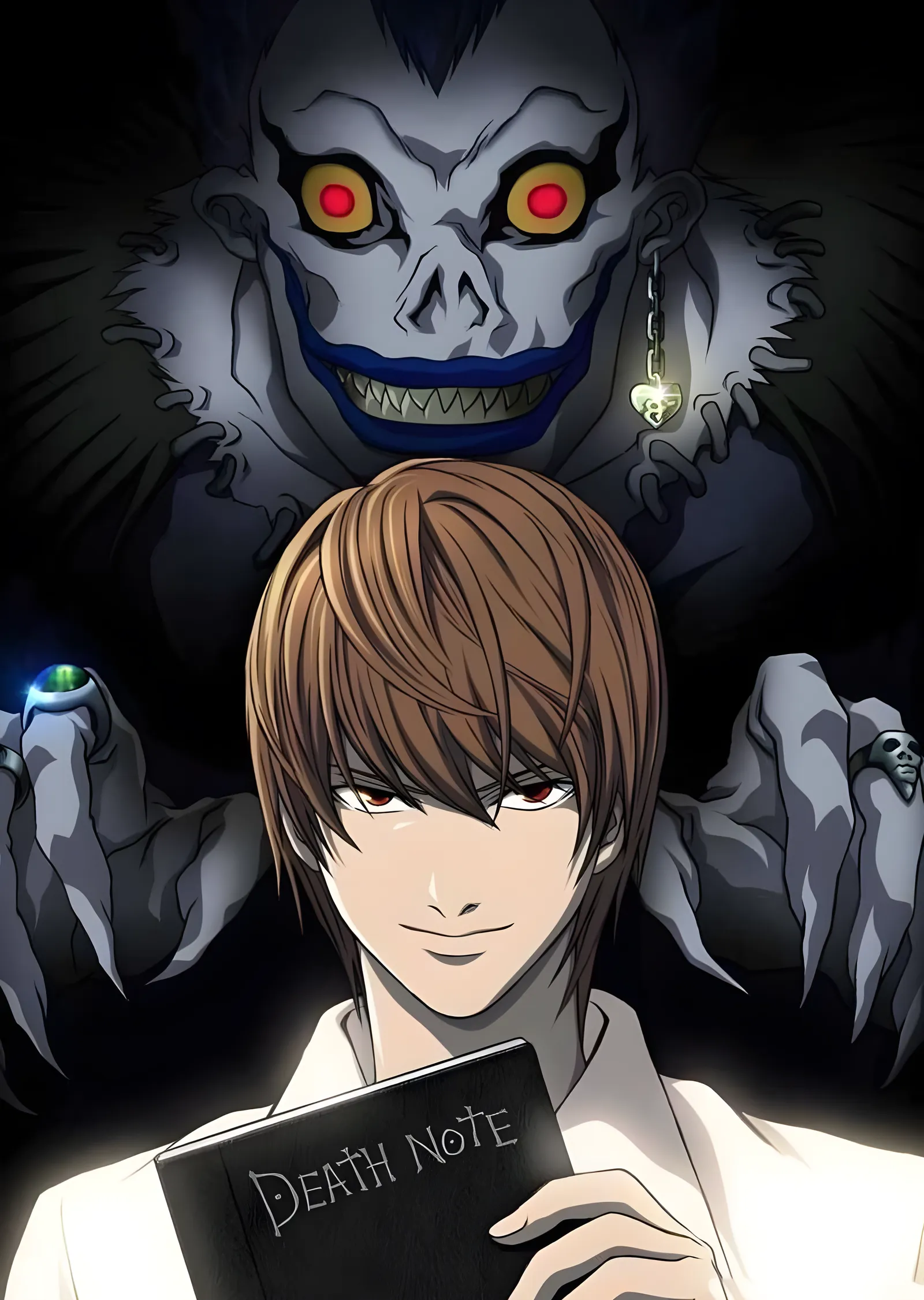 Death Note: Defter ve Shinigami metal tablo