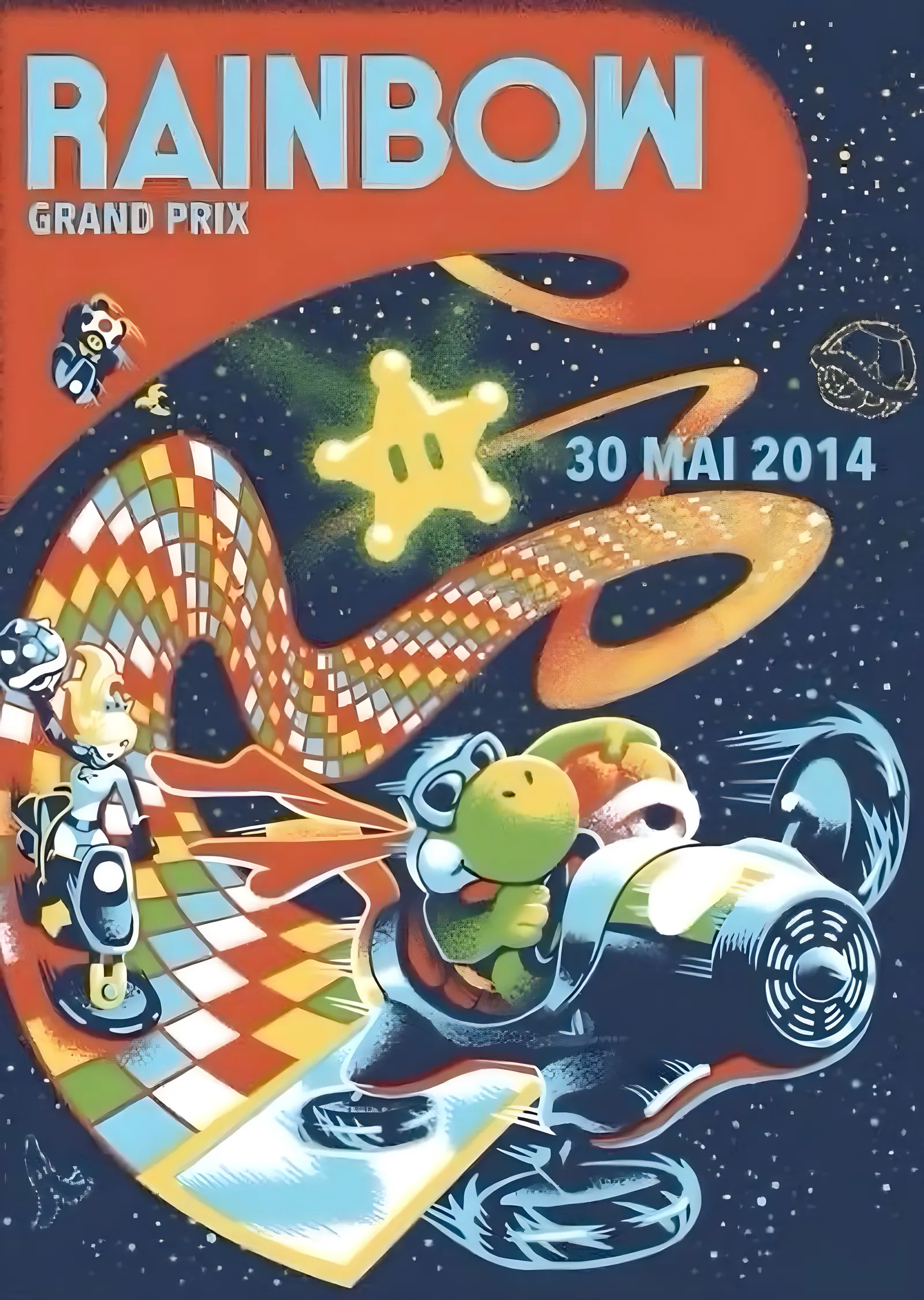Mario Kart: Rainbow Grand Prix metal tablo