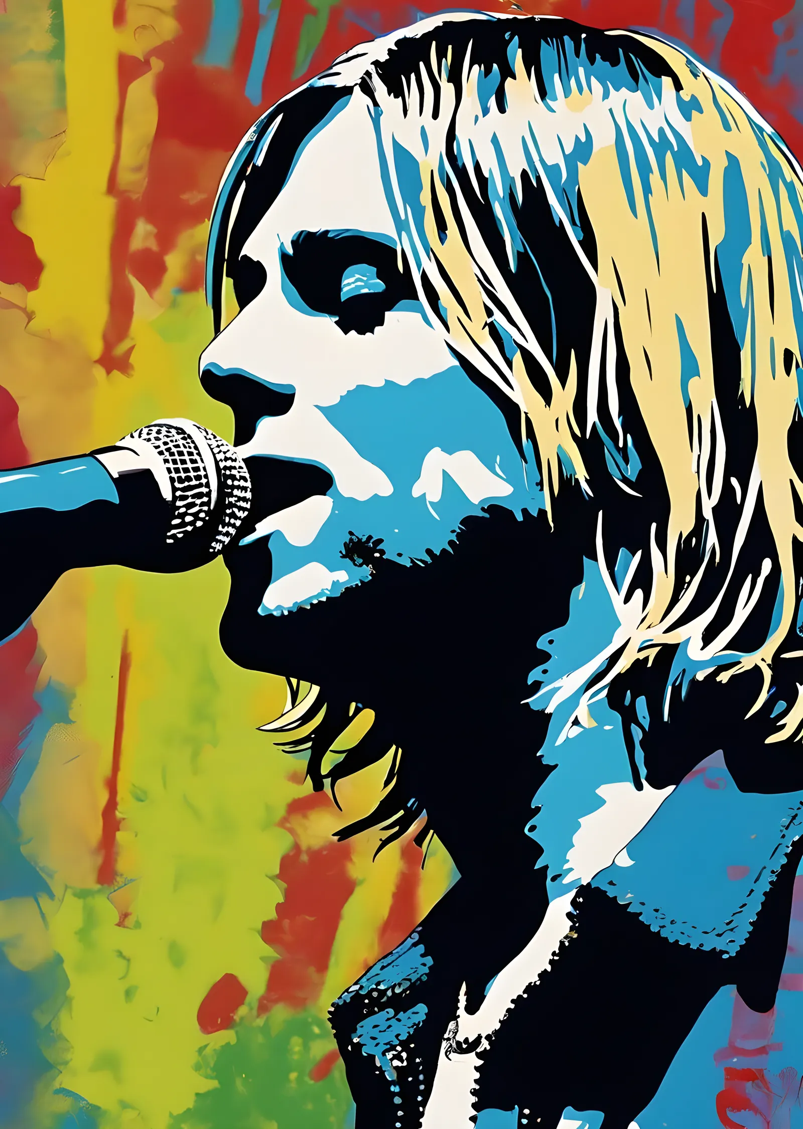 Kurt Cobain: Pop Art metal tablo