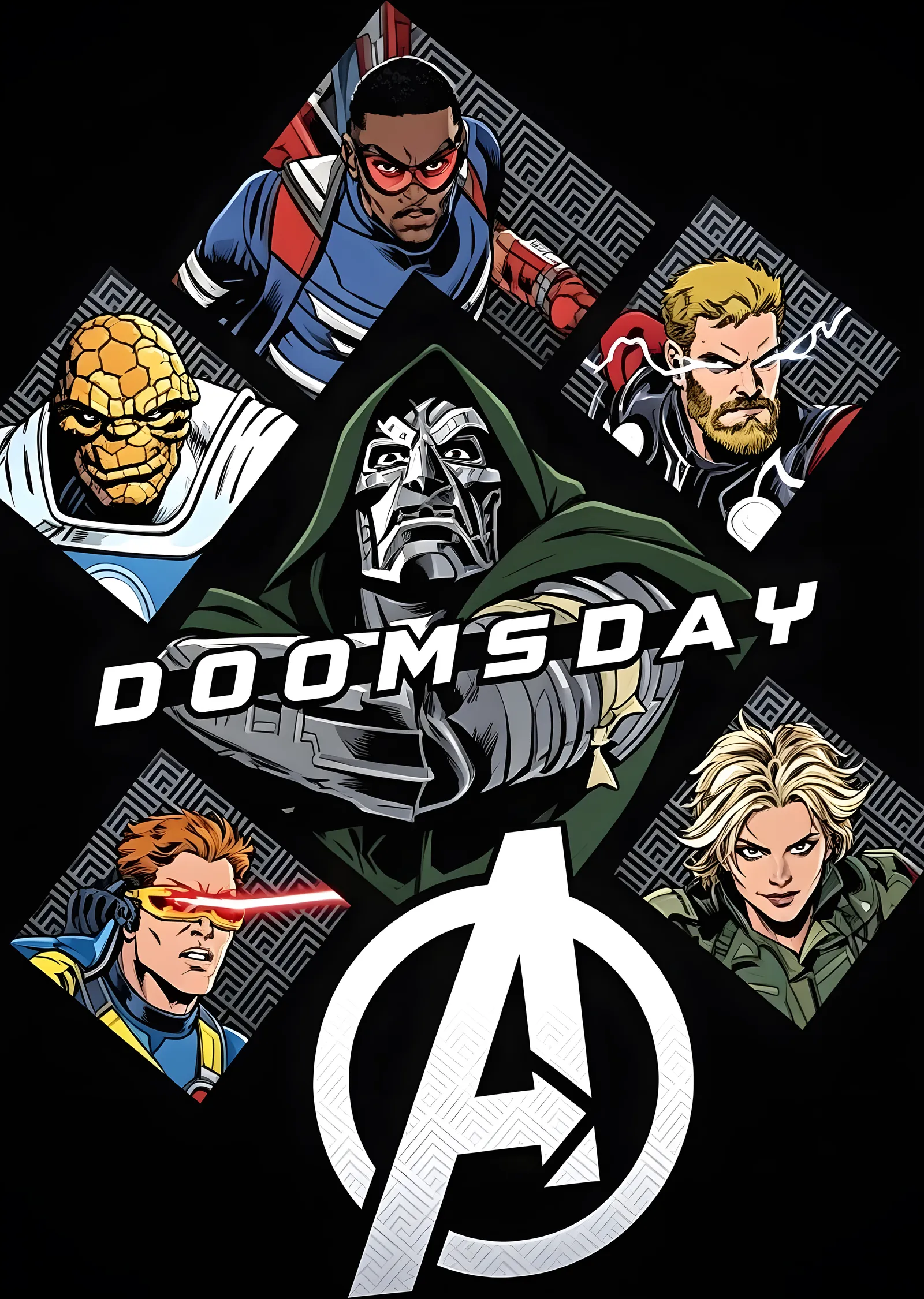 Avengers: Doomsday · Karakter Panosu metal tablo