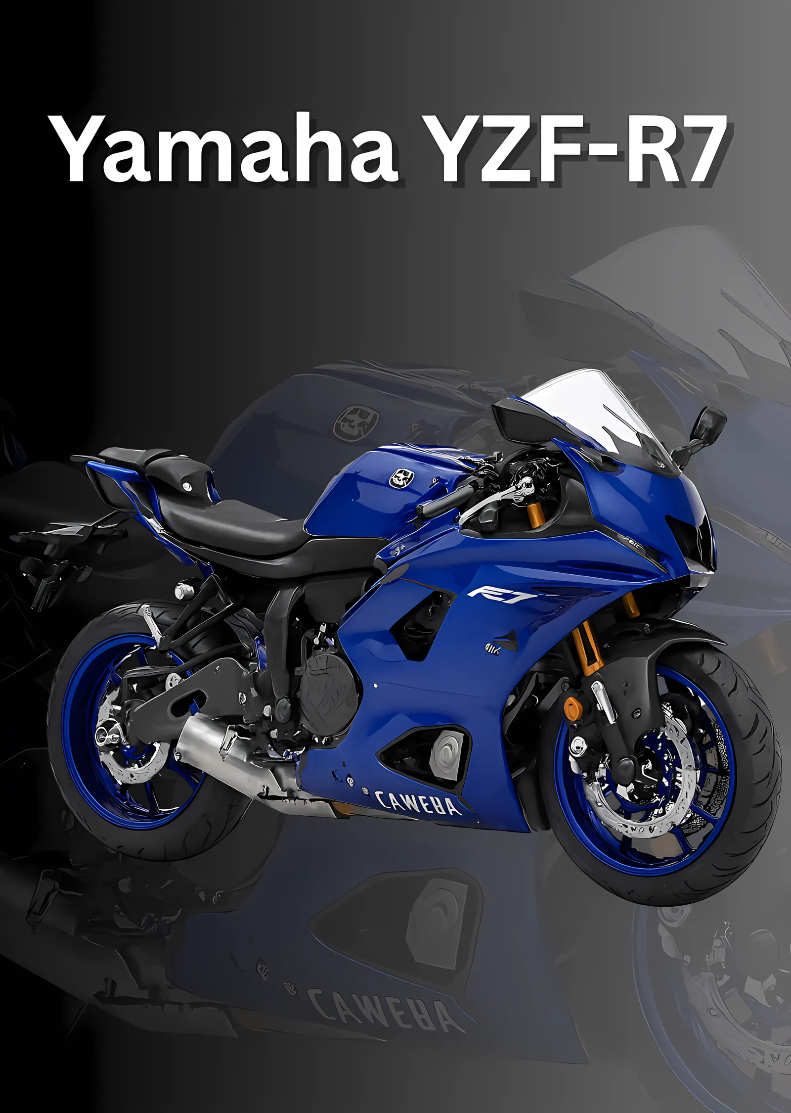 Yamaha YZF-R7 metal tablo