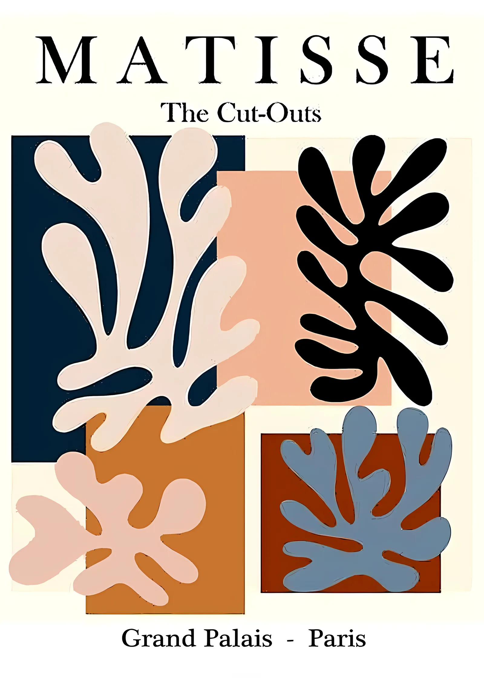 Matisse: The Cut-Outs Grand Palais metal tablo