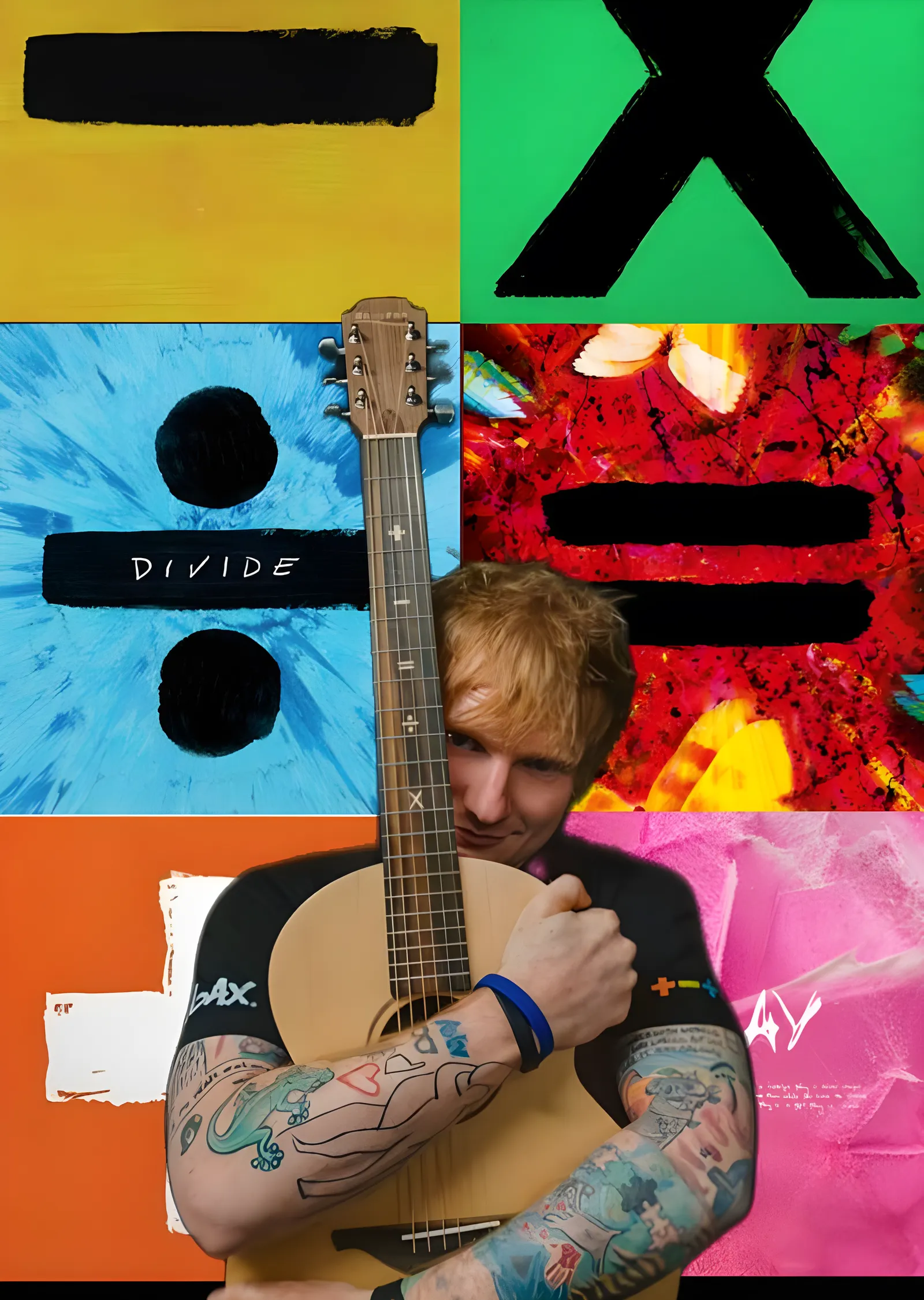Ed Sheeran: Albüm Sembolleri metal tablo