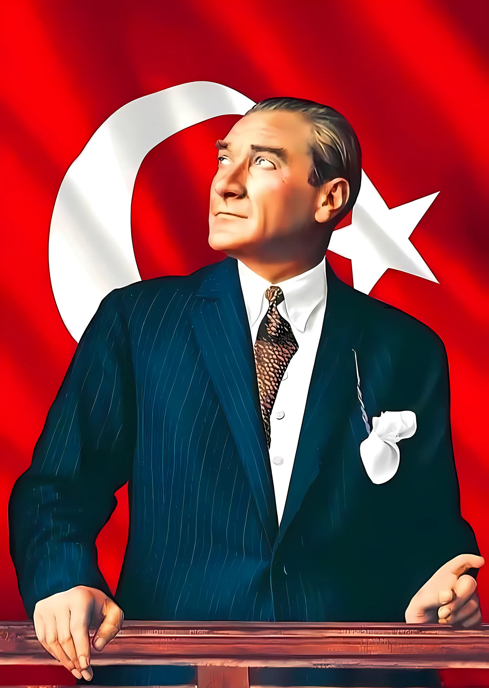 Mustafa Kemal Atatürk: Cumhuriyetçi İdealler metal tablo