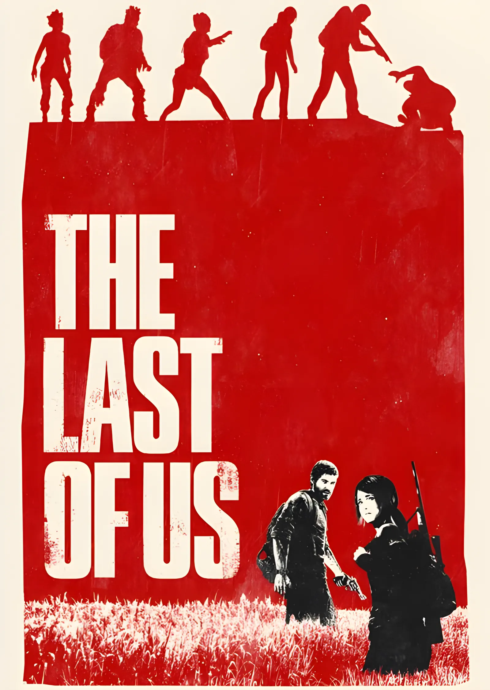 The Last of Us: Kırmızı Afiş metal tablo