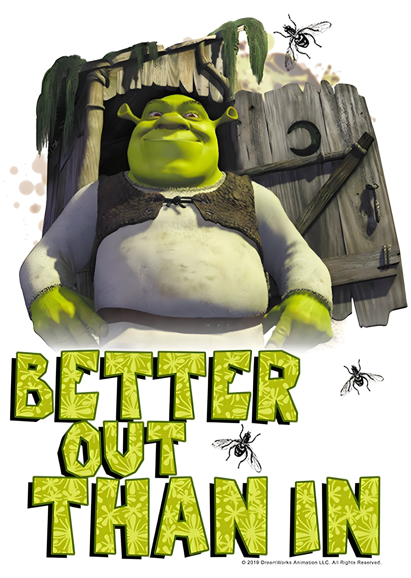 Shrek - Better Out Than In metal tablo