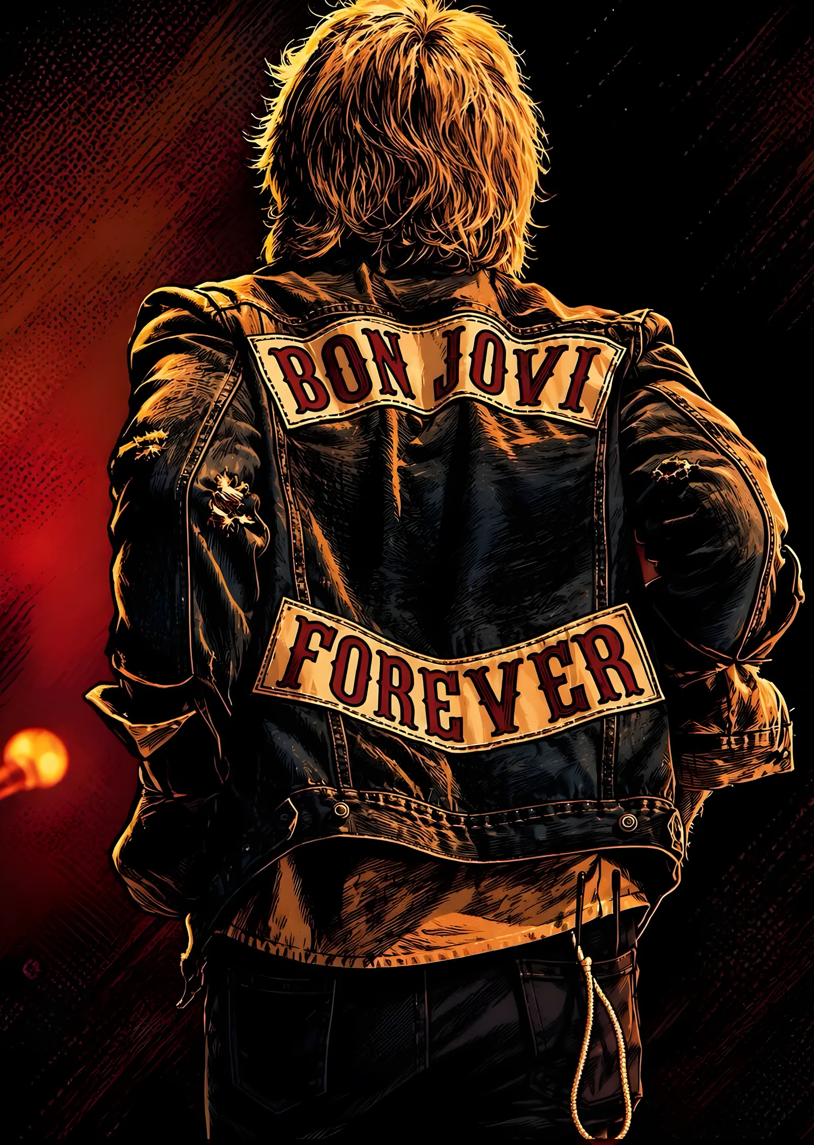 Bon Jovi Forever metal tablo