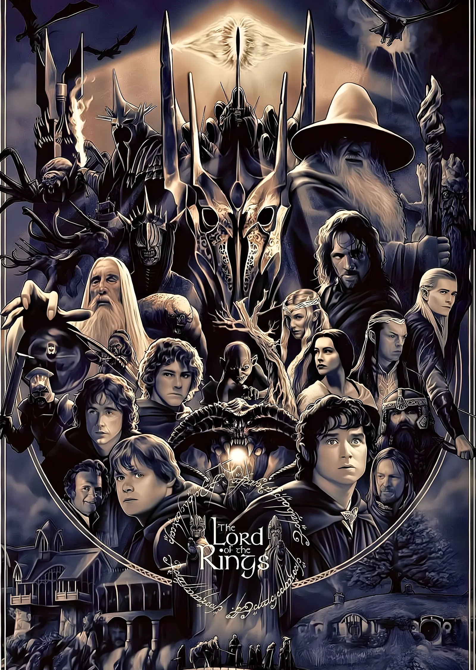 The Lord of the Rings: Karakterler metal tablo