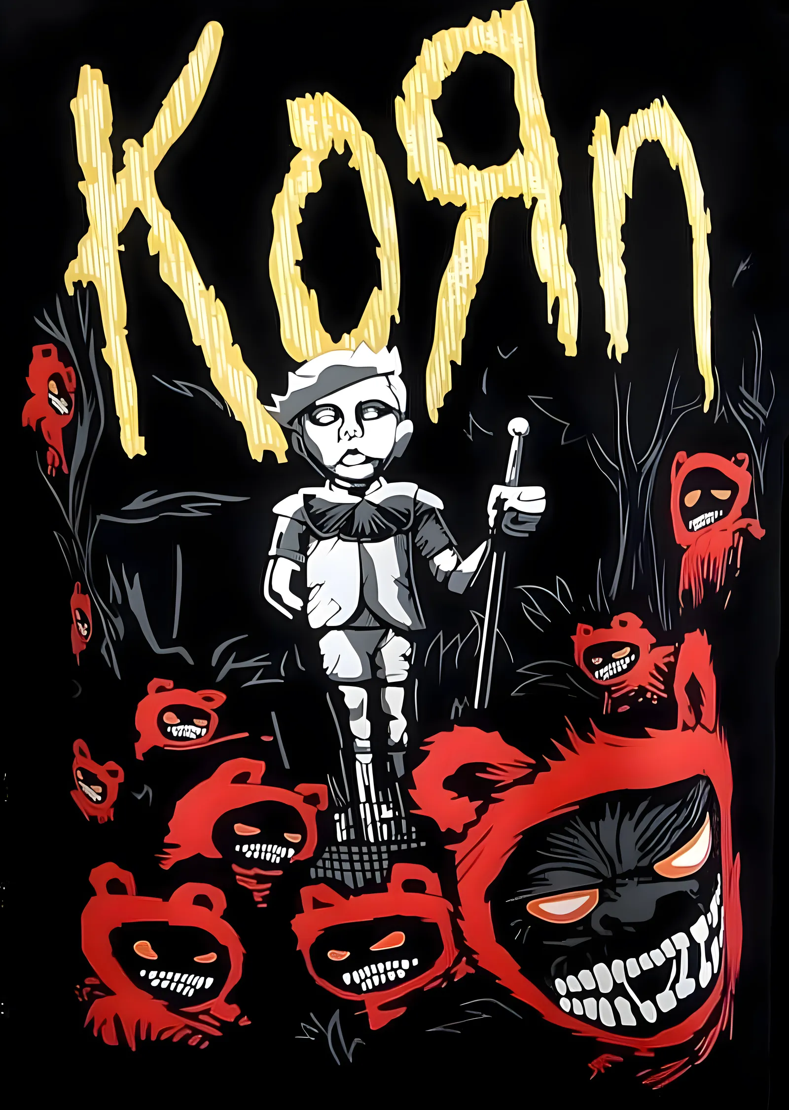 Korn: Kabus Ormanı metal tablo