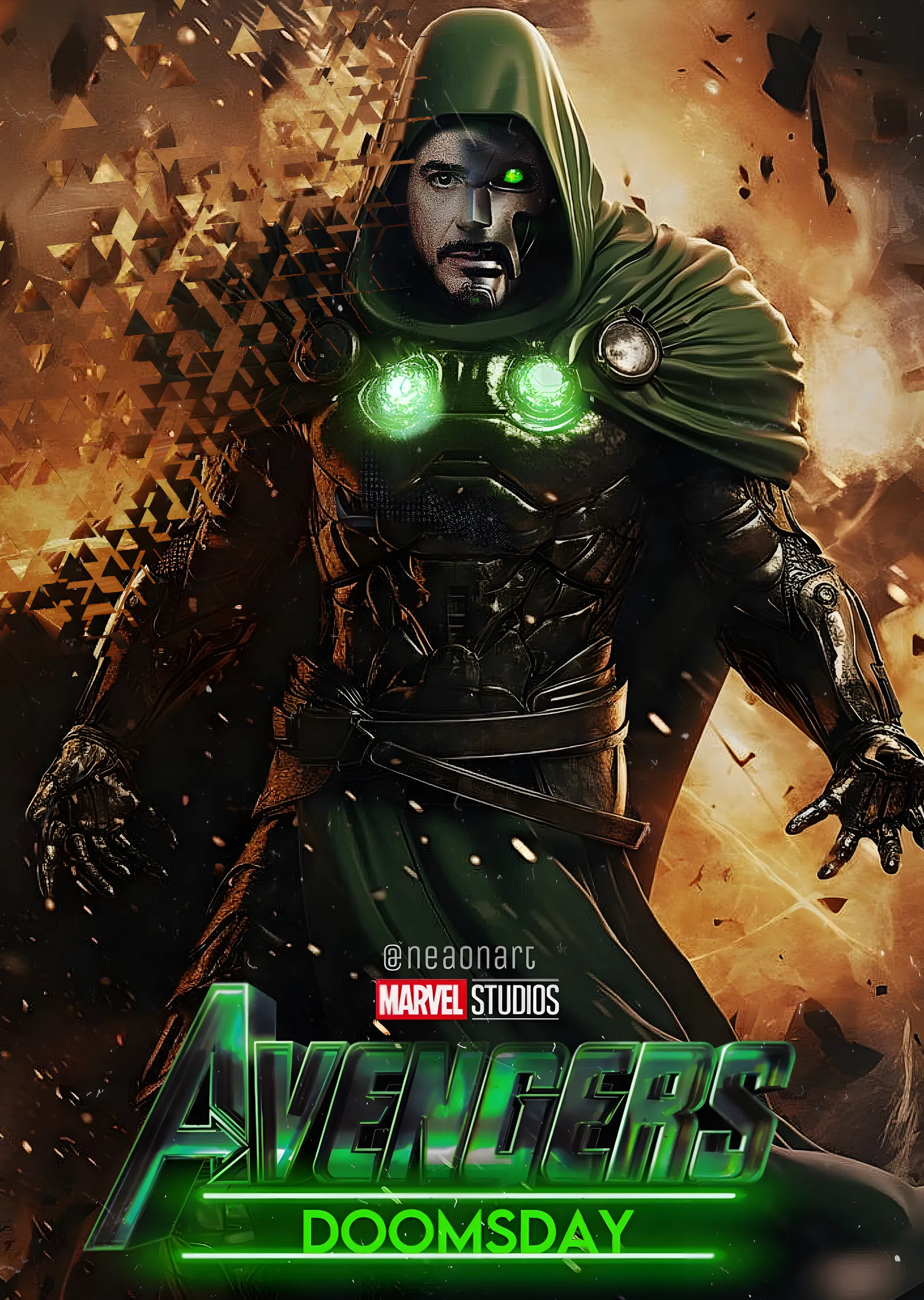 Avengers Doomsday - Doctor Doom metal tablo
