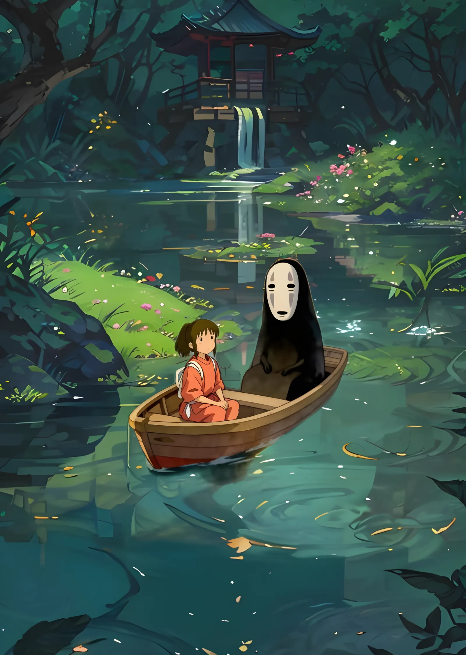 Spirited Away - Chihiro ve Kaonashi metal tablo
