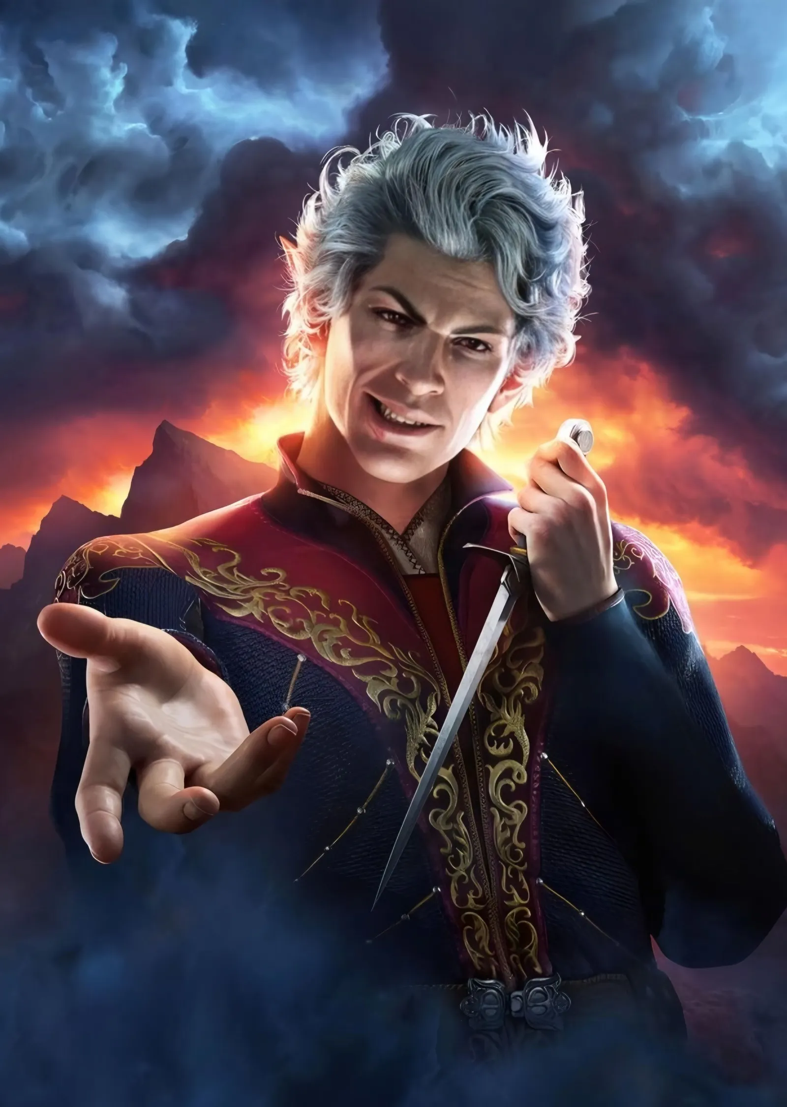 Baldur's Gate: Astarion metal tablo