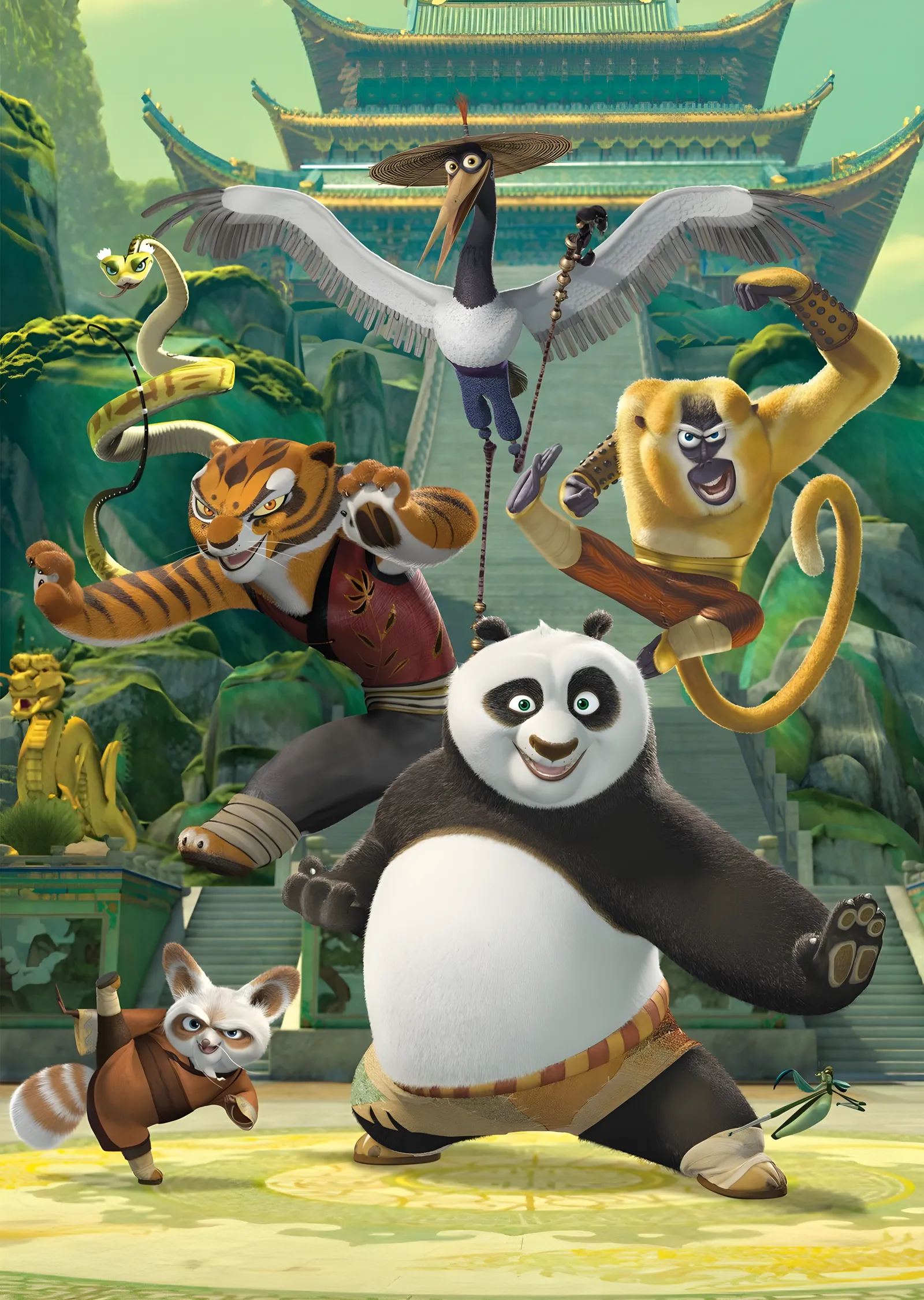 Kung Fu Panda: Tapınak Savaşı metal tablo