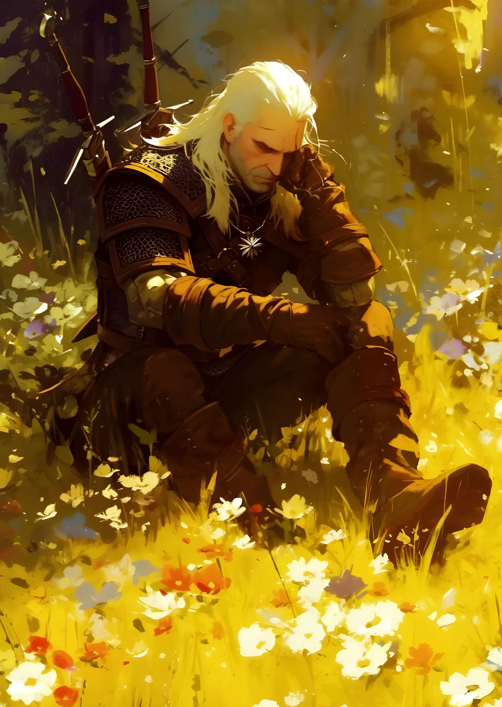 The Witcher: Papatya Tarlası metal tablo
