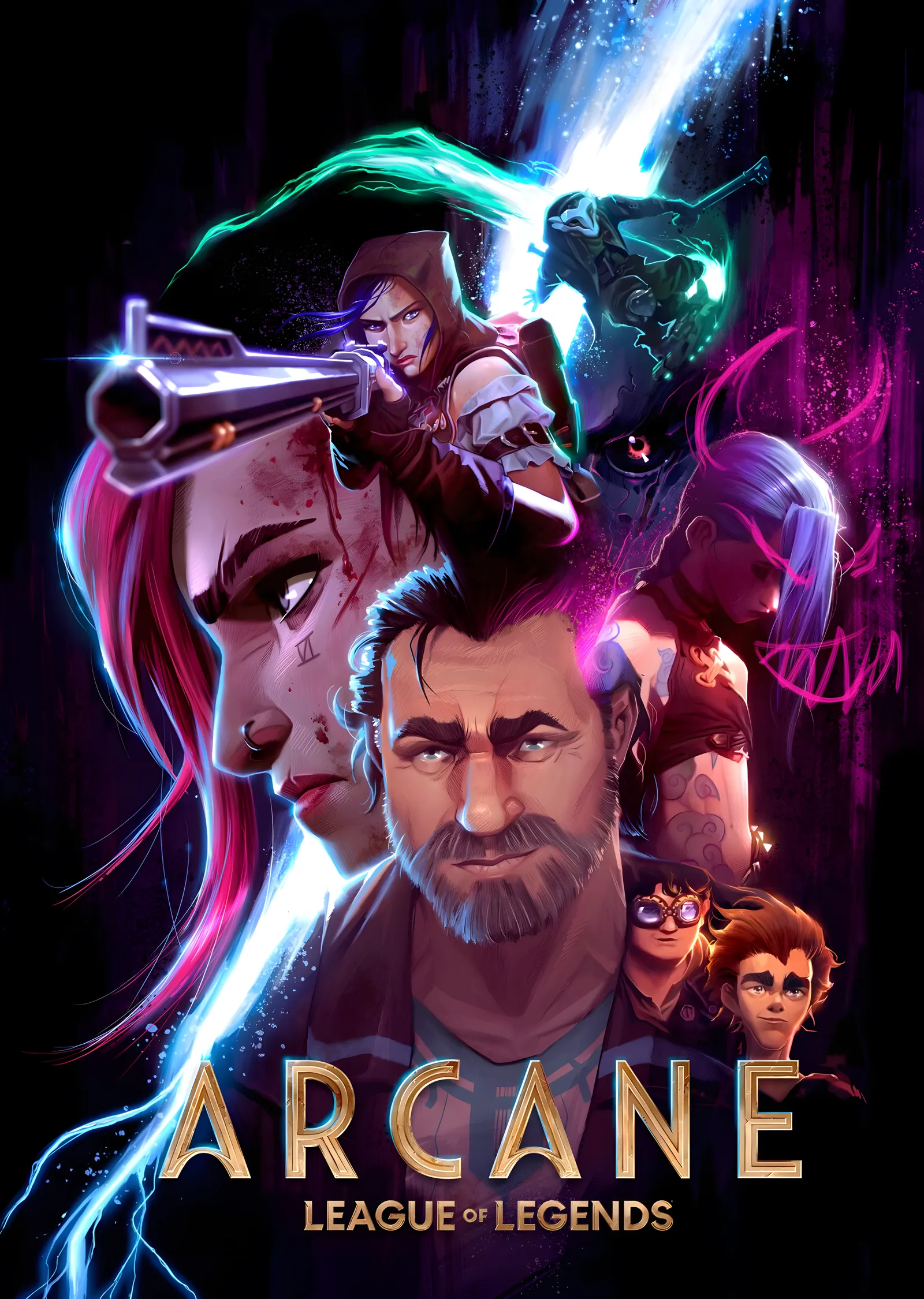 Arcane: Neon Kadro metal tablo