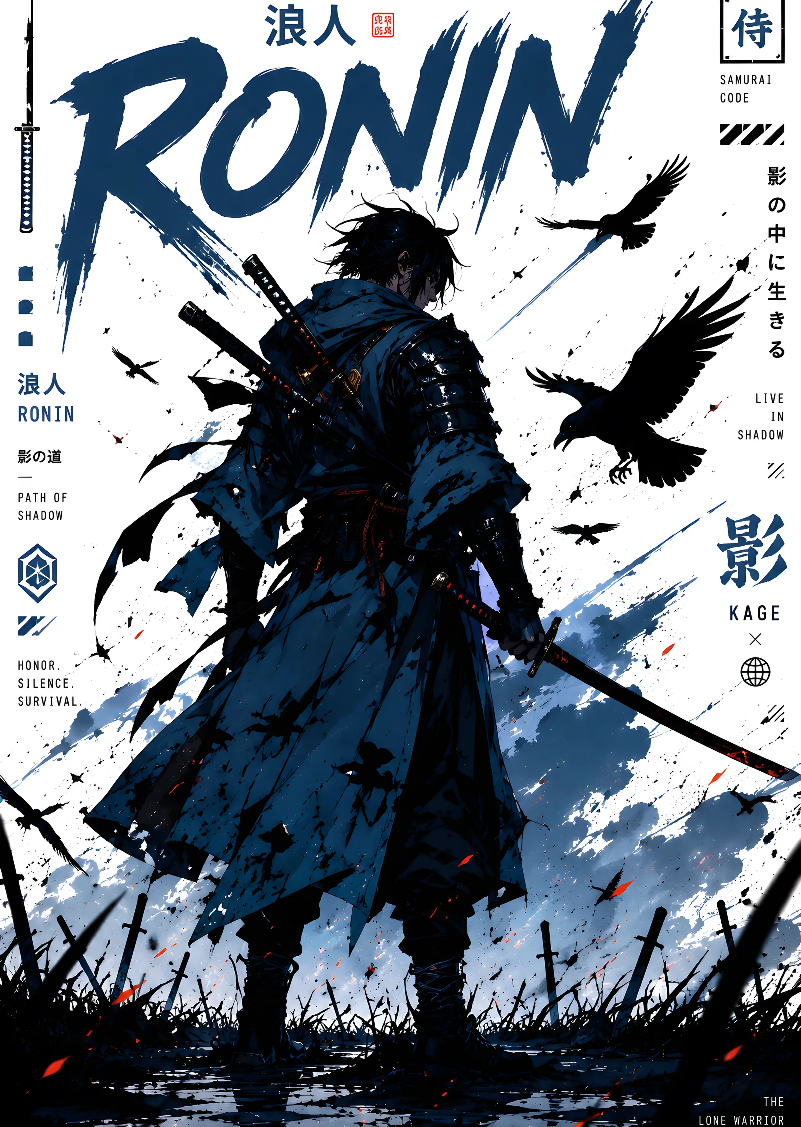 Ronin - Gölgenin Yolu metal tablo