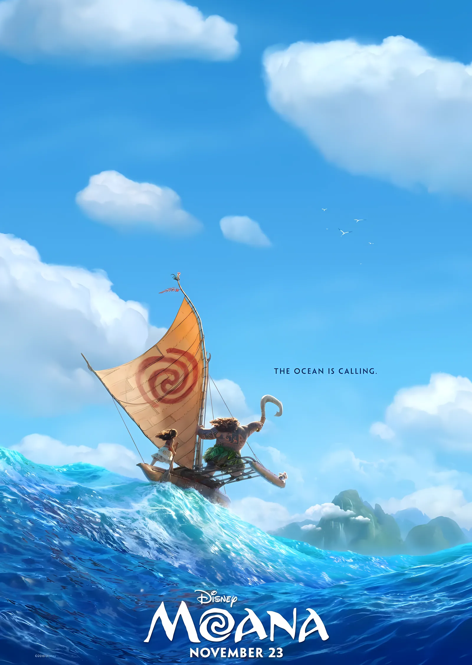 Moana: Açık Deniz metal tablo