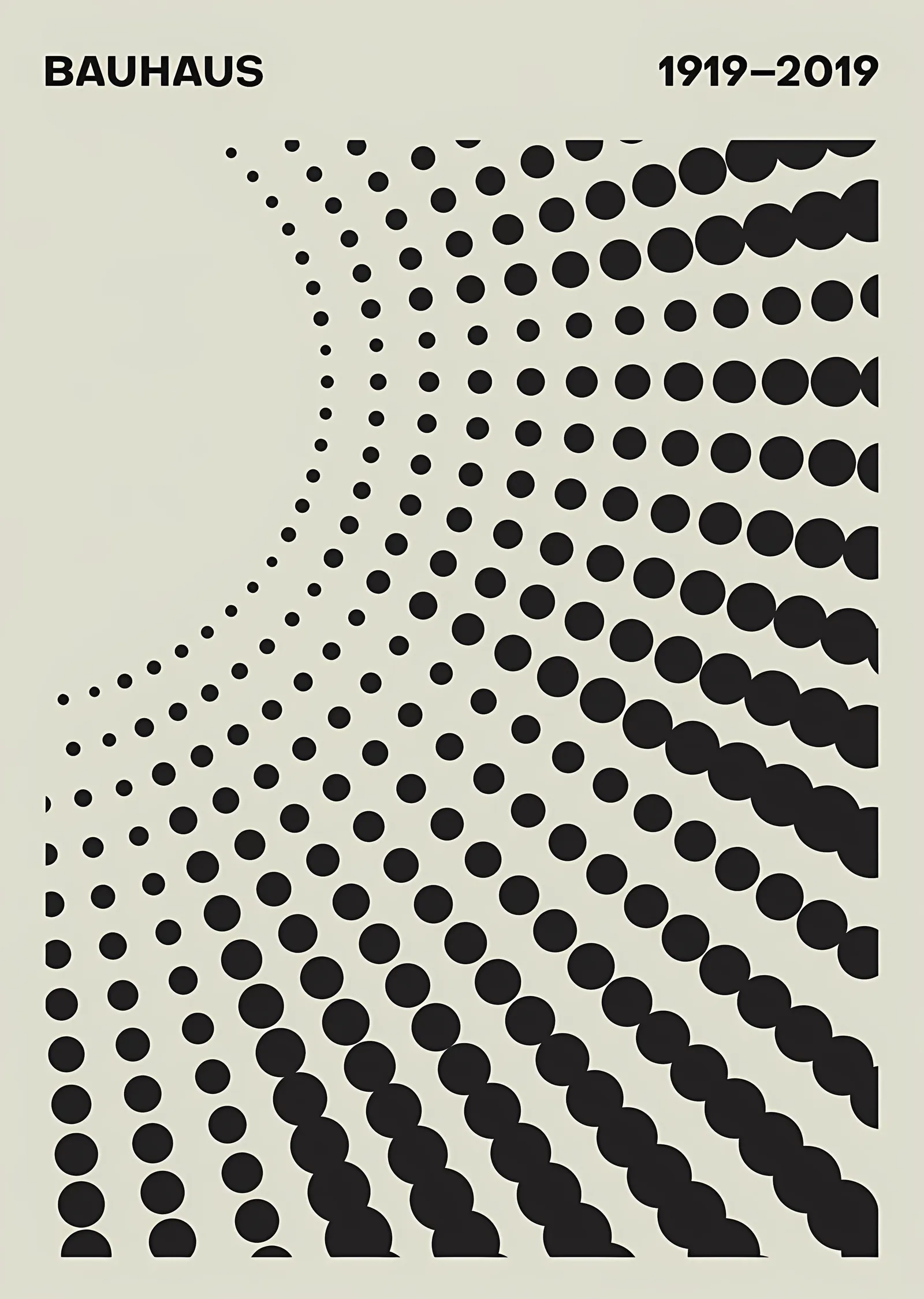 Bauhaus 1919-2019 metal tablo