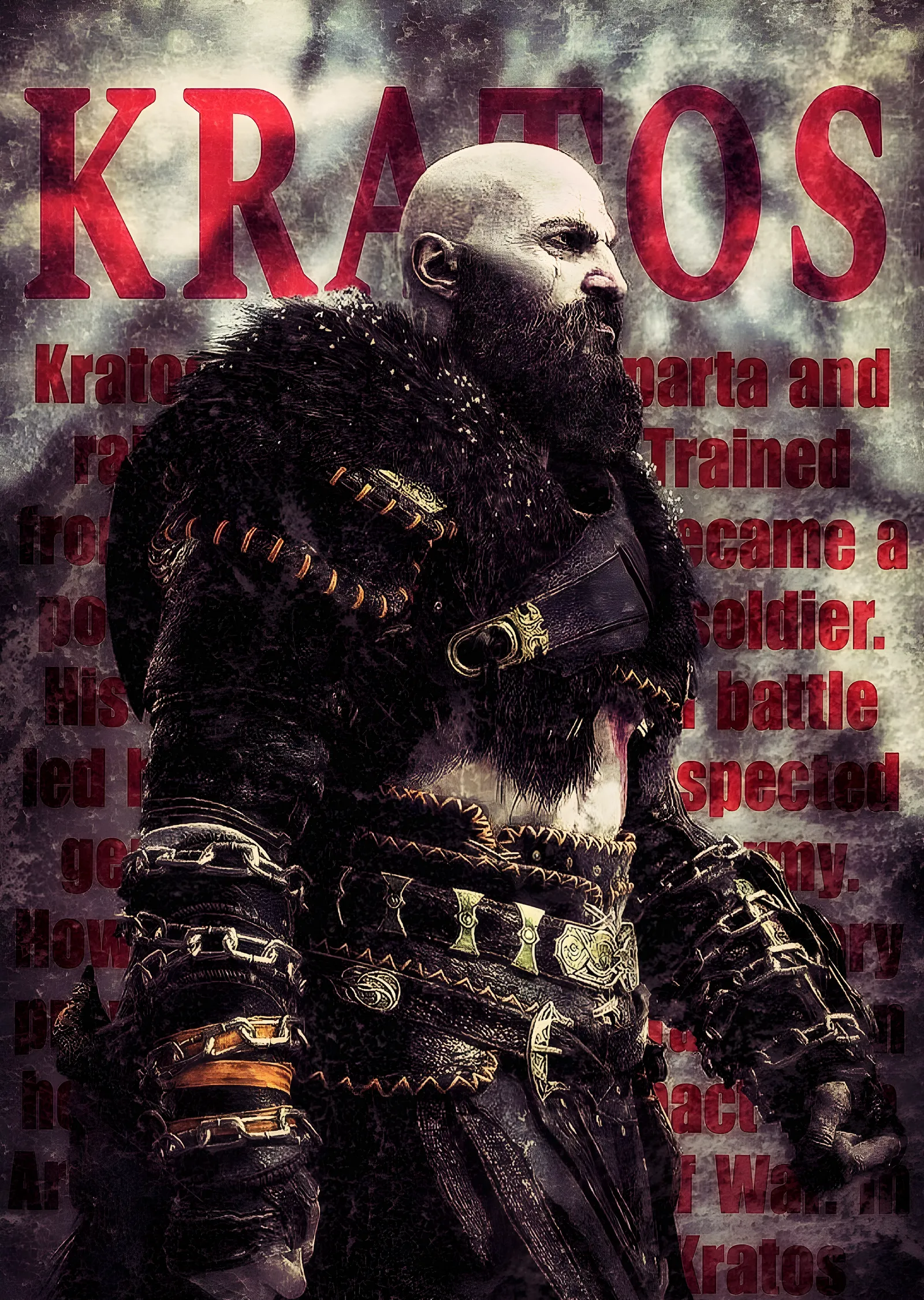 Kratos: Sparta'nın Savaşçısı metal tablo