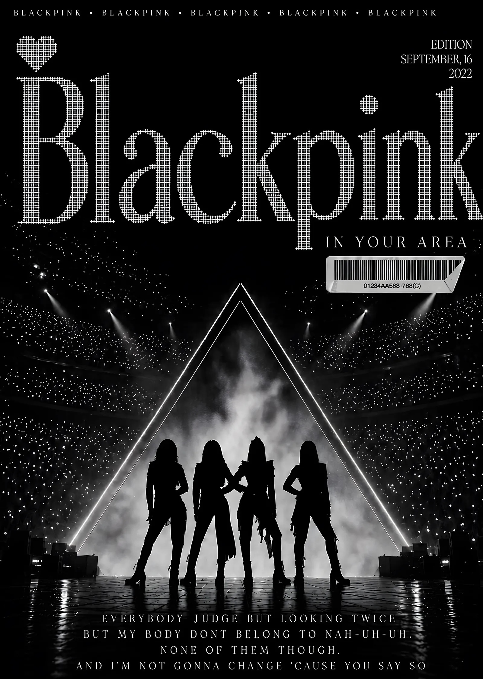 BLACKPINK: In Your Area metal tablo