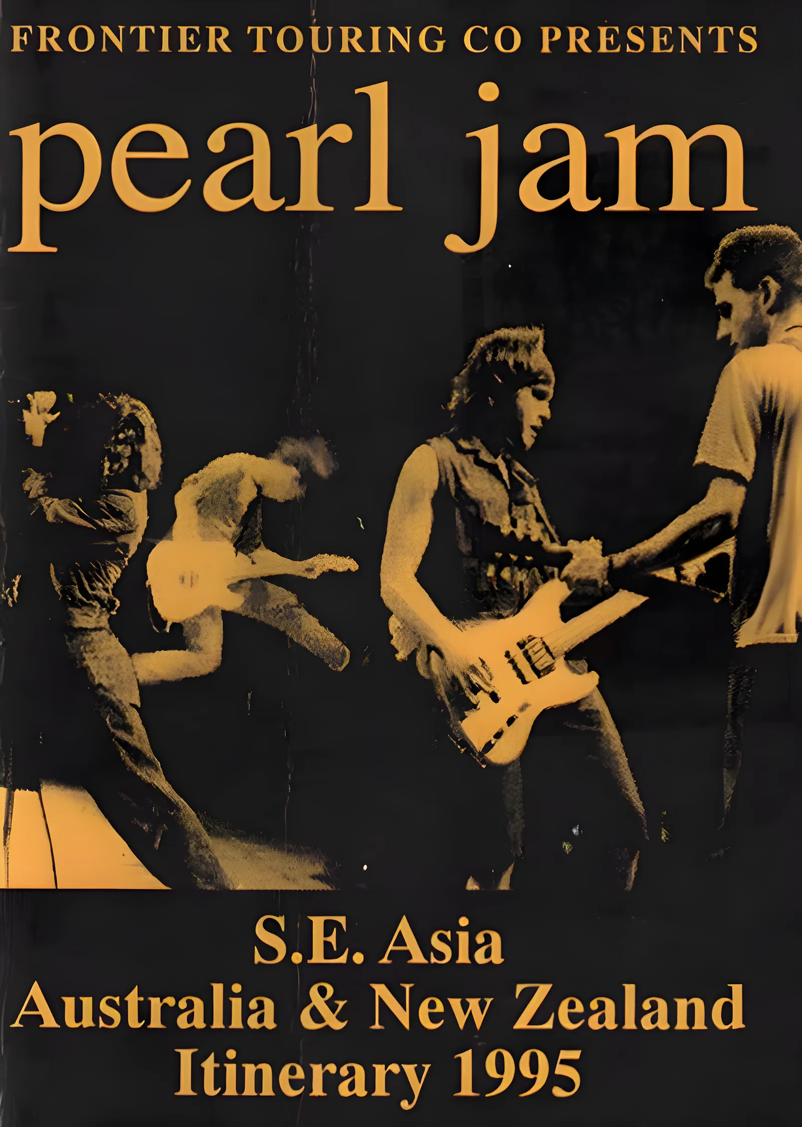 Pearl Jam: 1995 Okyanusya Turnesi metal tablo