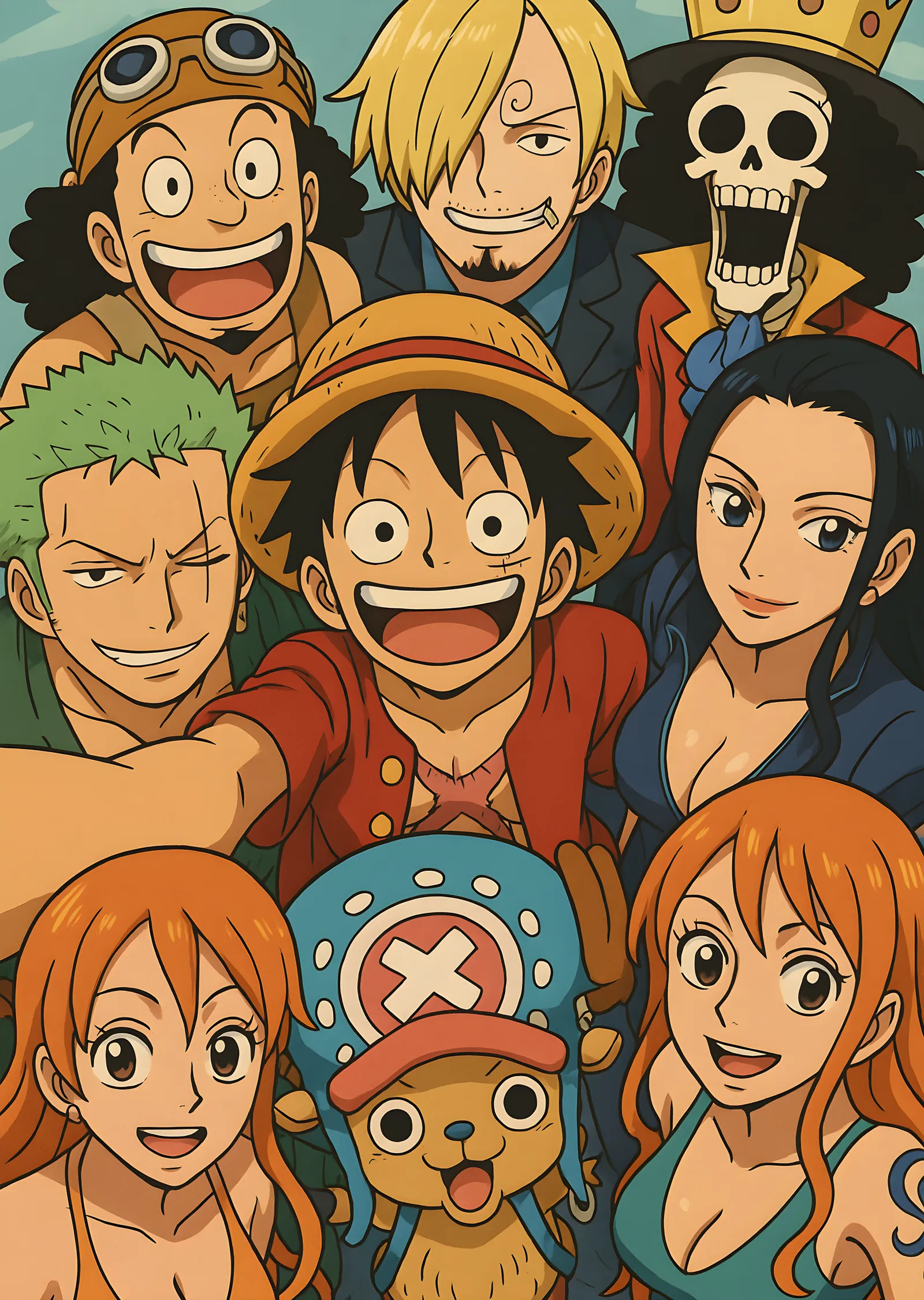 One Piece: Ekip Arkadaşları metal tablo