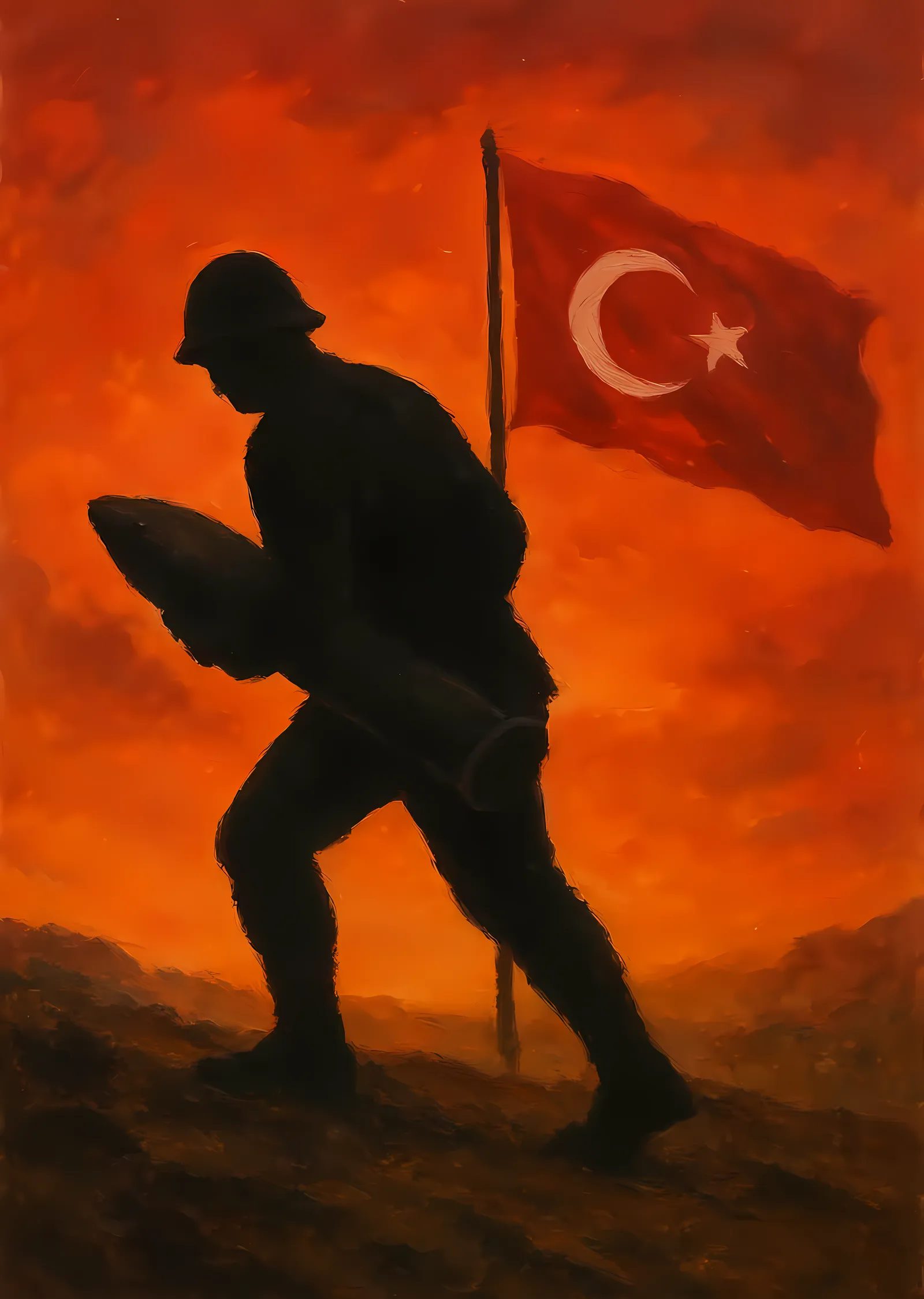 Seyit Onbaşı: Çanakkale Zaferi metal tablo
