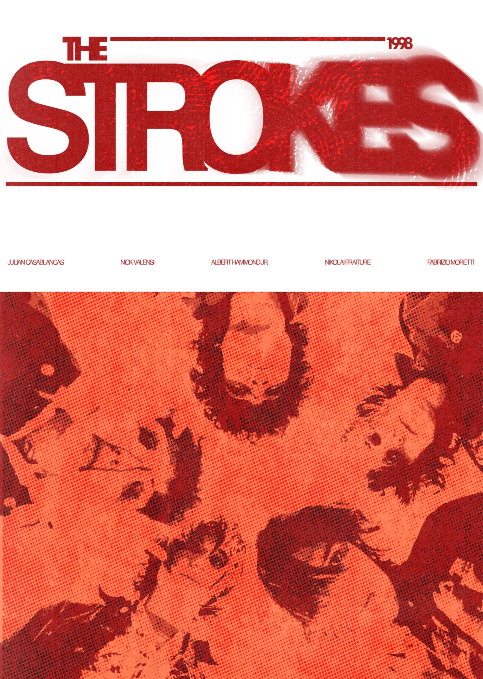 The Strokes: 1998 metal tablo