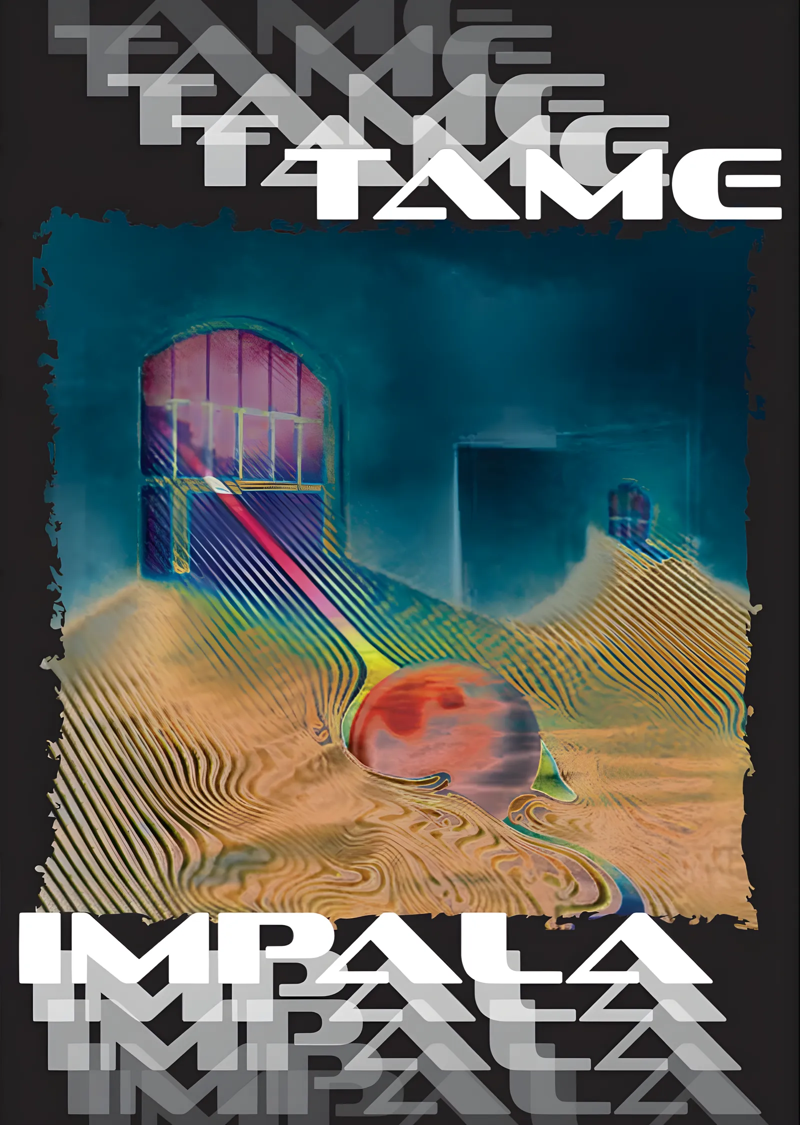 Tame Impala - Çöl Kapısı metal tablo