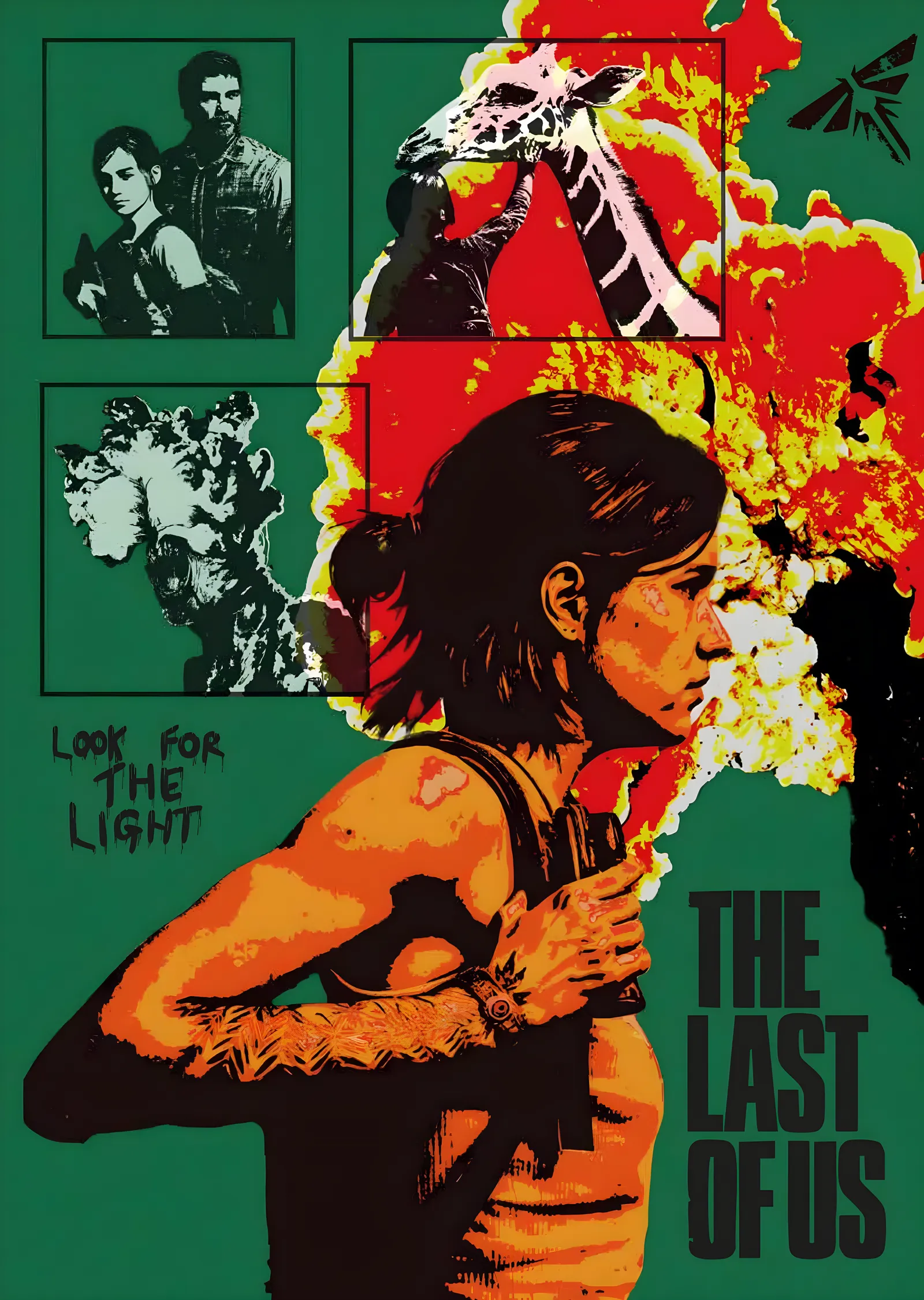 The Last of Us: Yeşil Kolaj · Look for the Light metal tablo