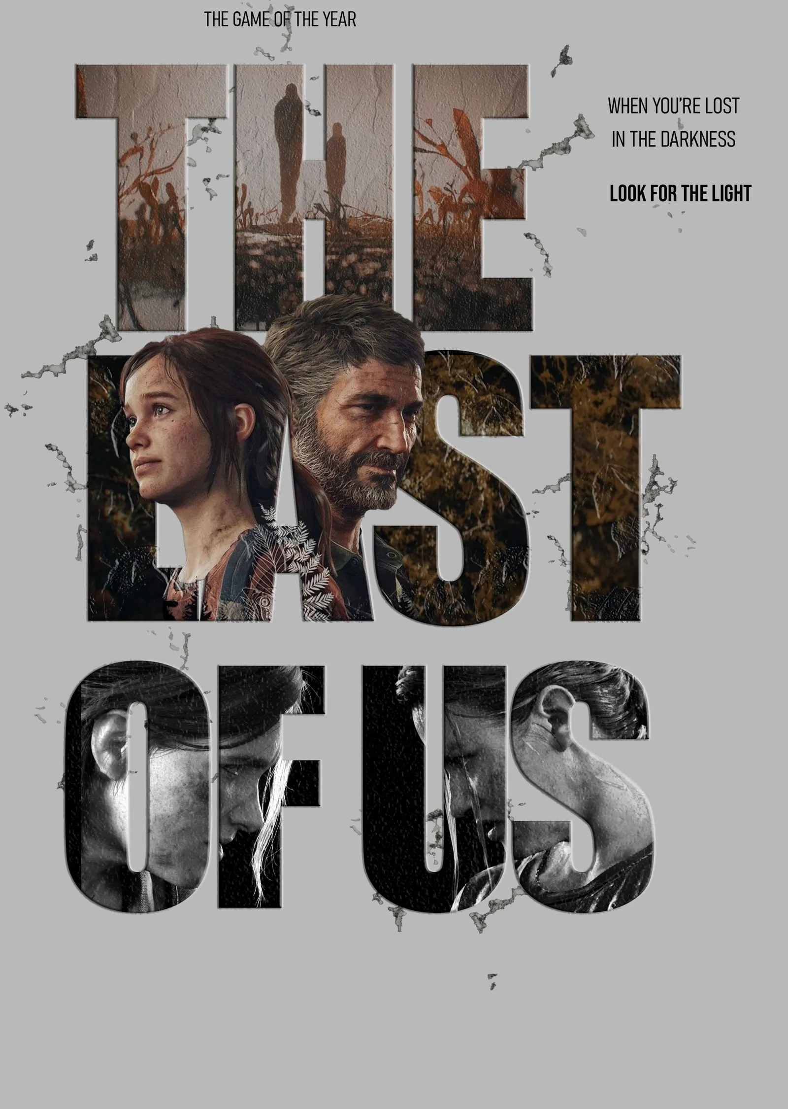 The Last of Us: Harf İçi Portre metal tablo