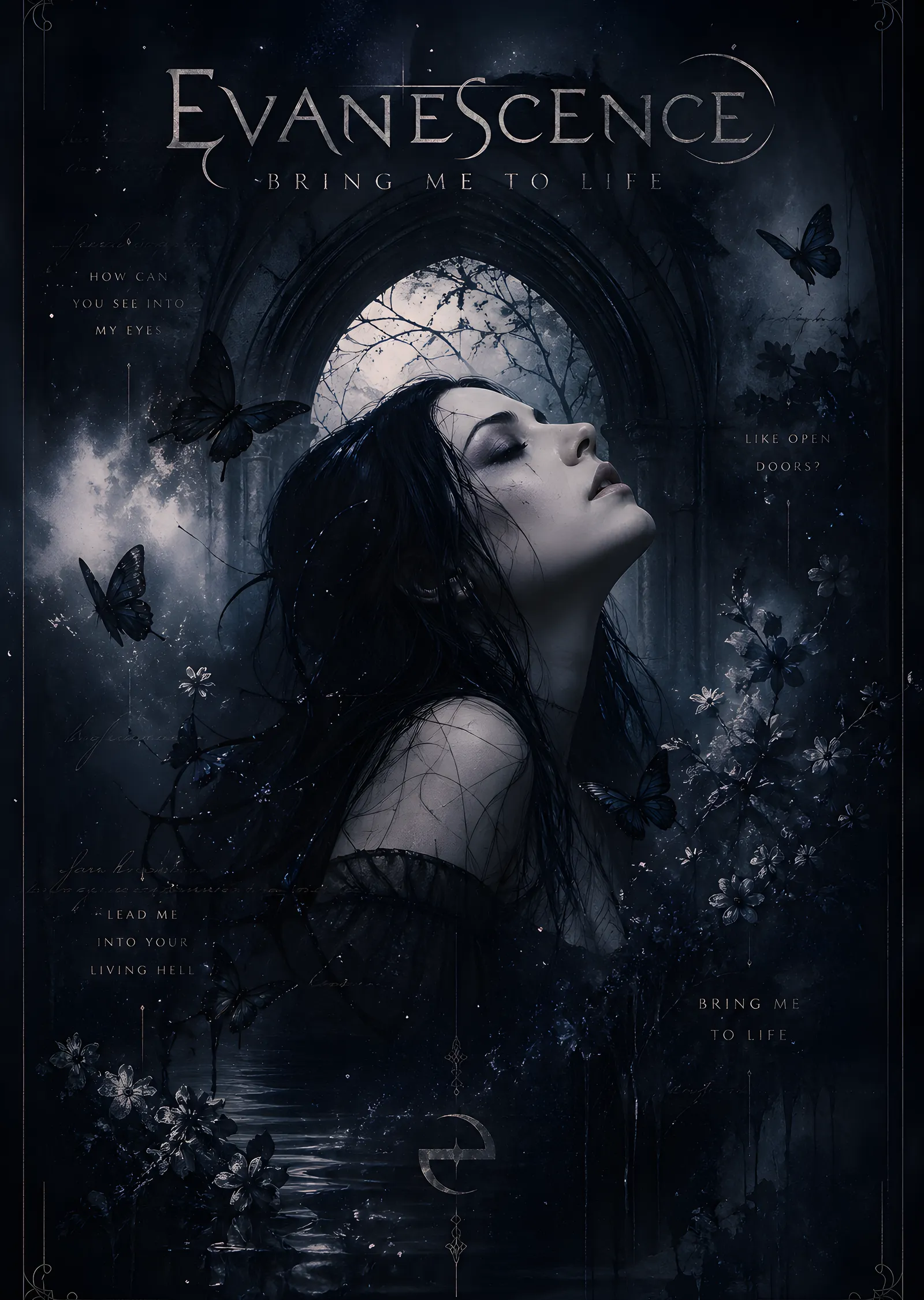 Evanescence: Bring Me to Life metal tablo