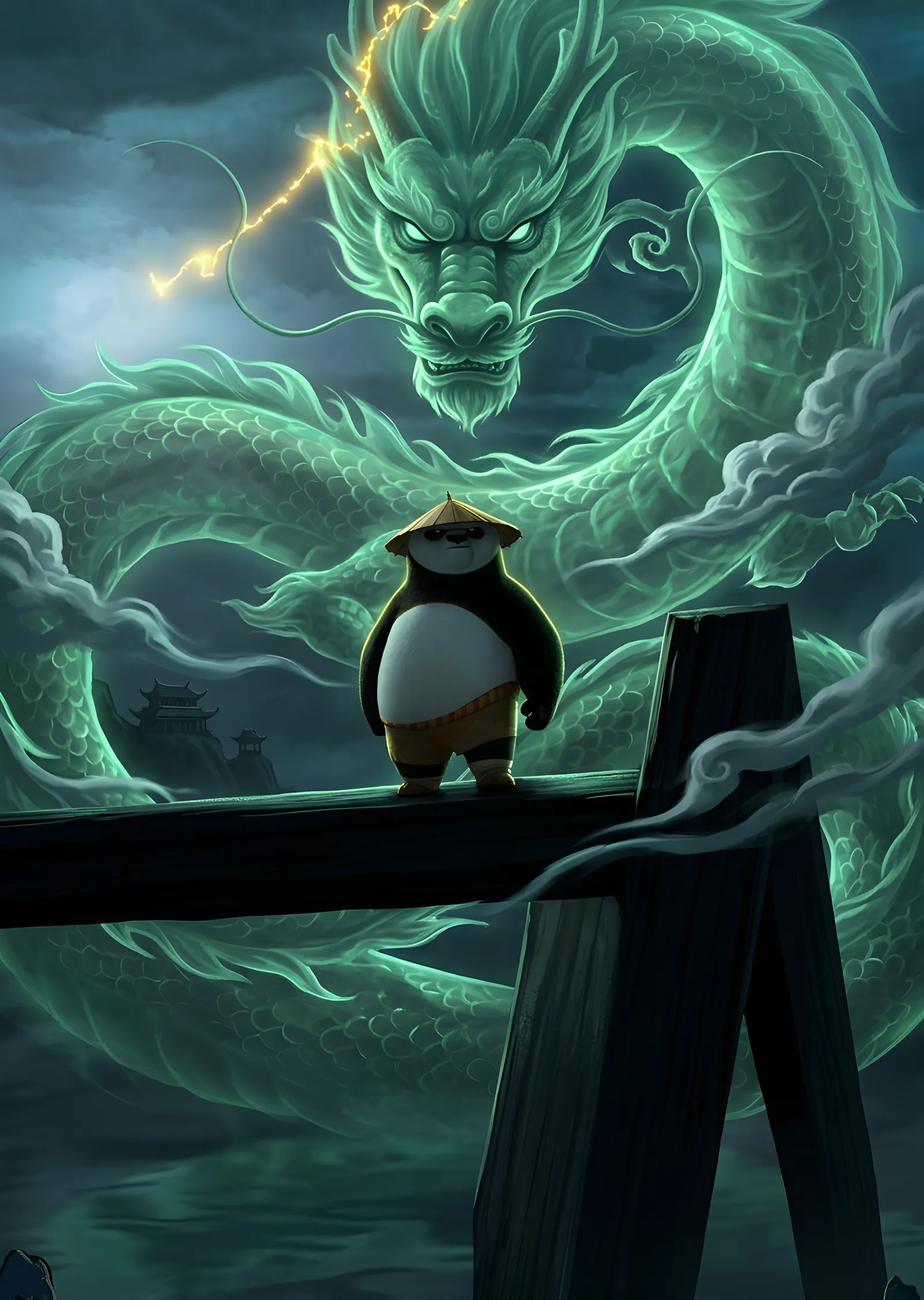 Kung Fu Panda: Yeşim Ejderha metal tablo