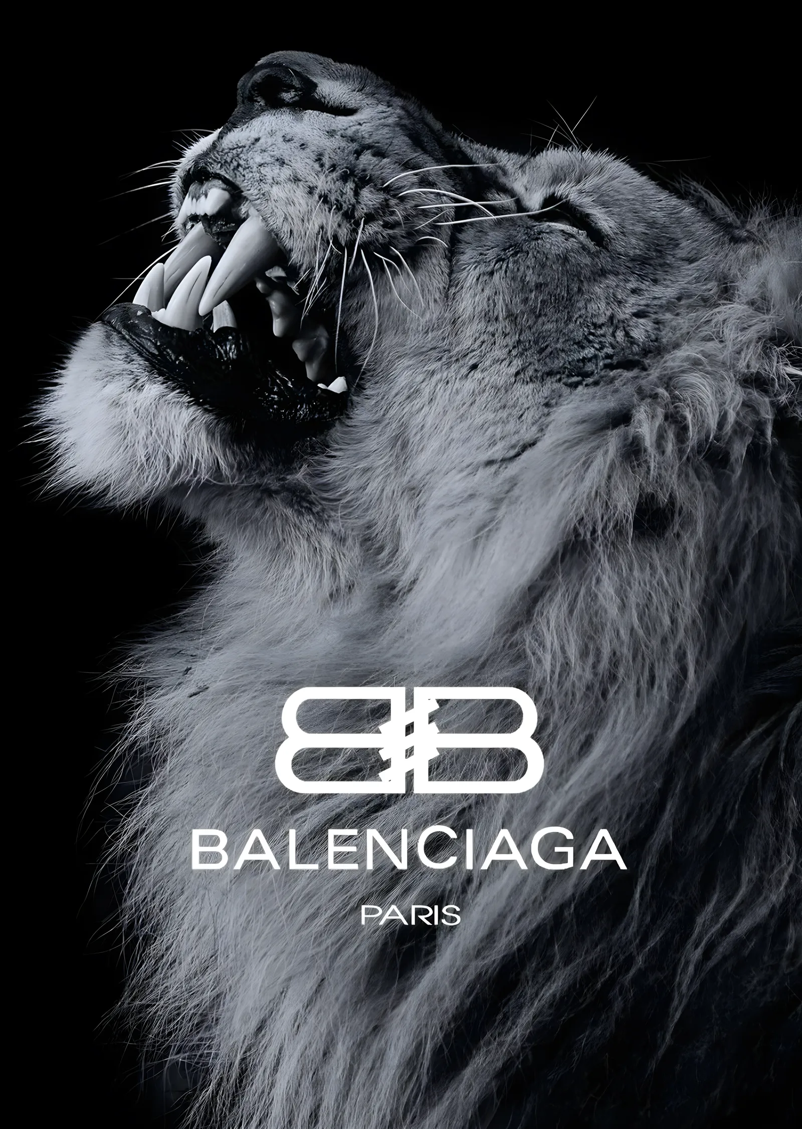 Balenciaga: Aslan İkonu metal tablo