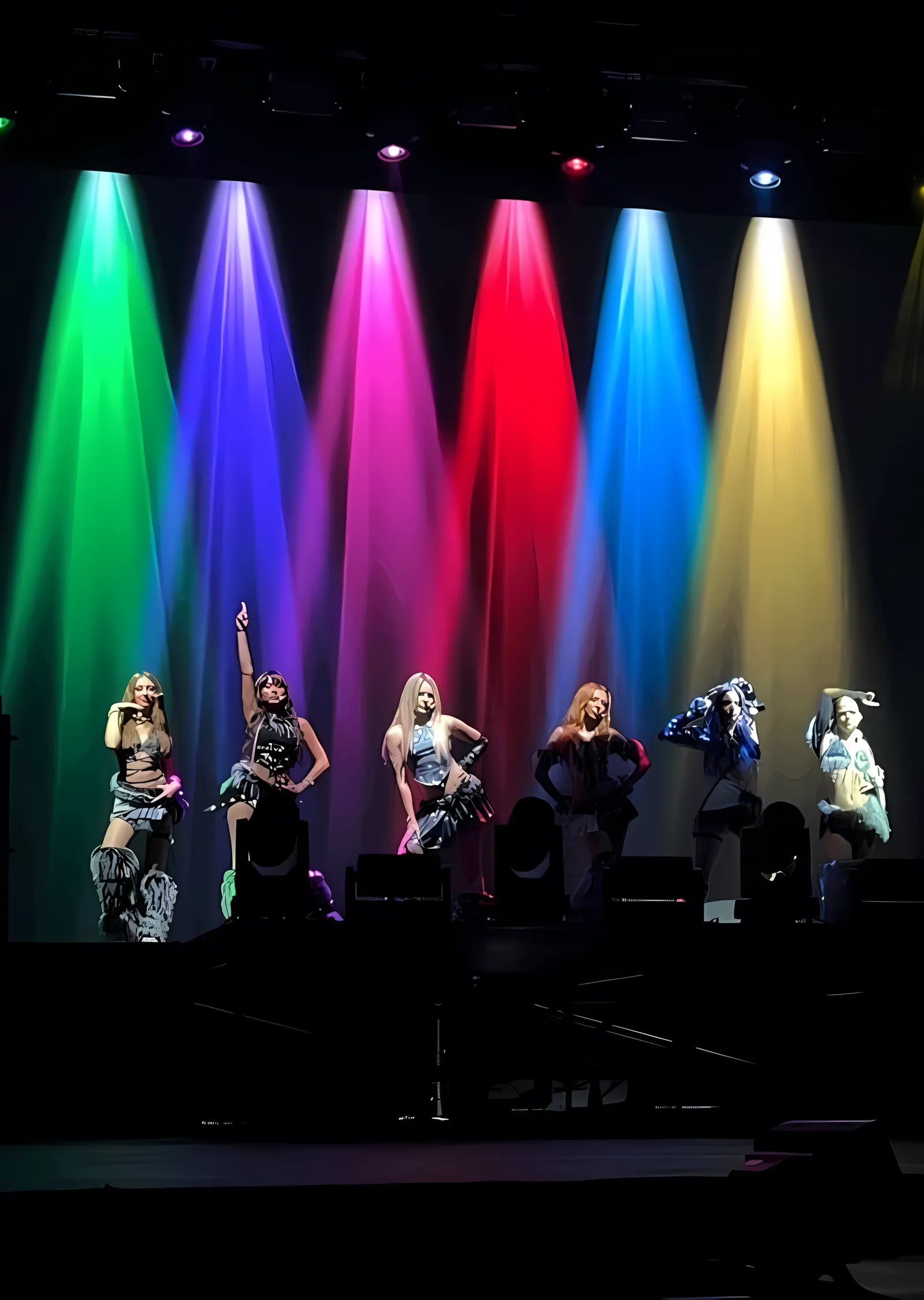 Sahne Işıkları metal tablo