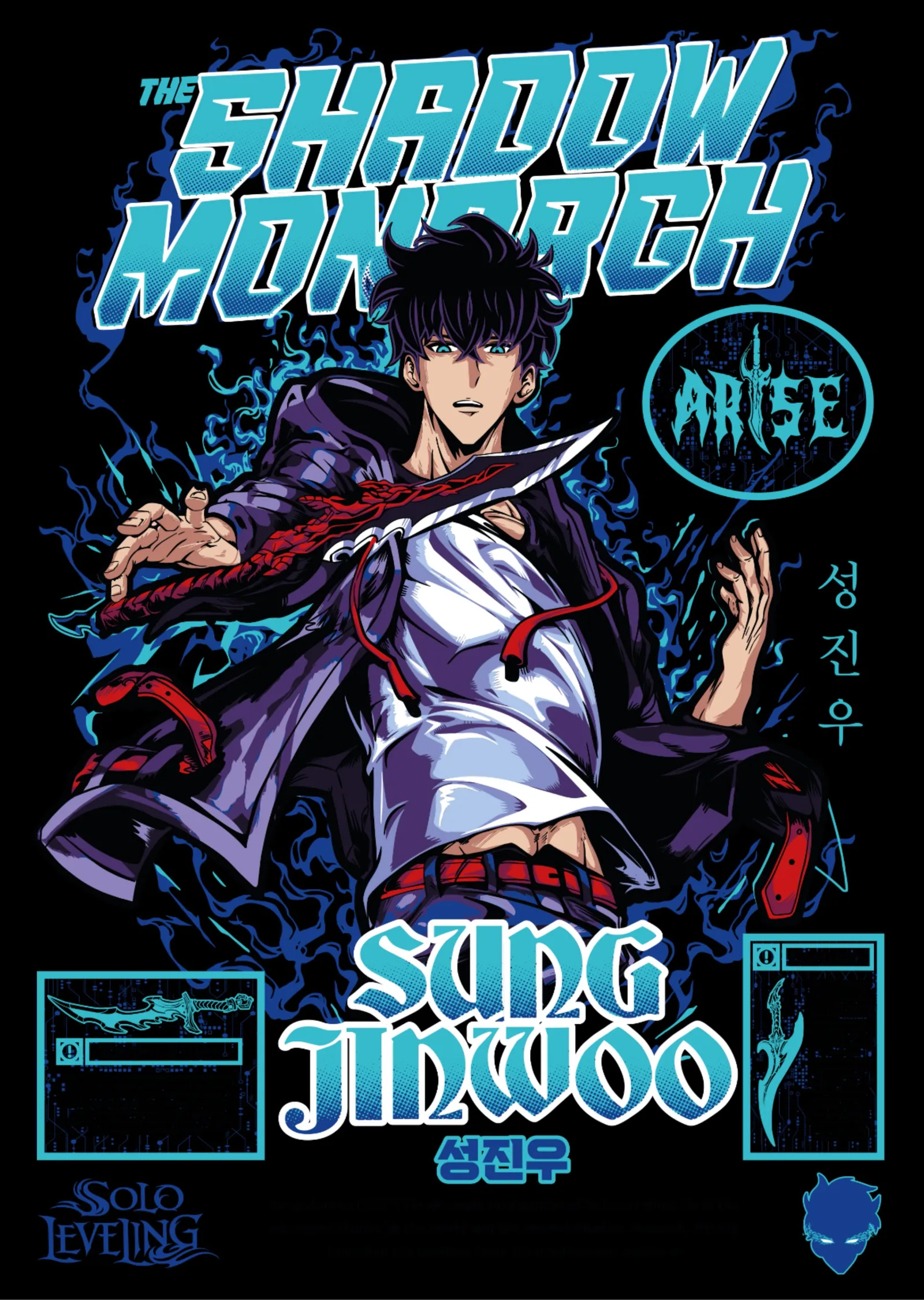 Sung Jinwoo - Gölge Hükümdarı metal tablo
