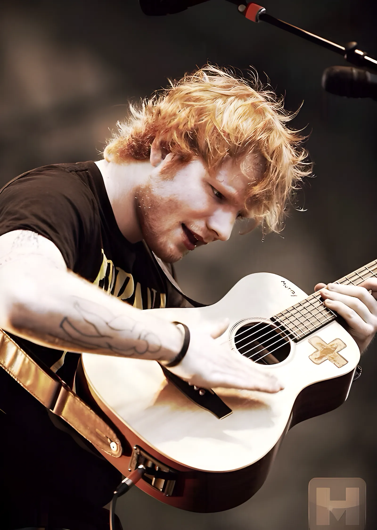 Ed Sheeran: Gitar Teli metal tablo