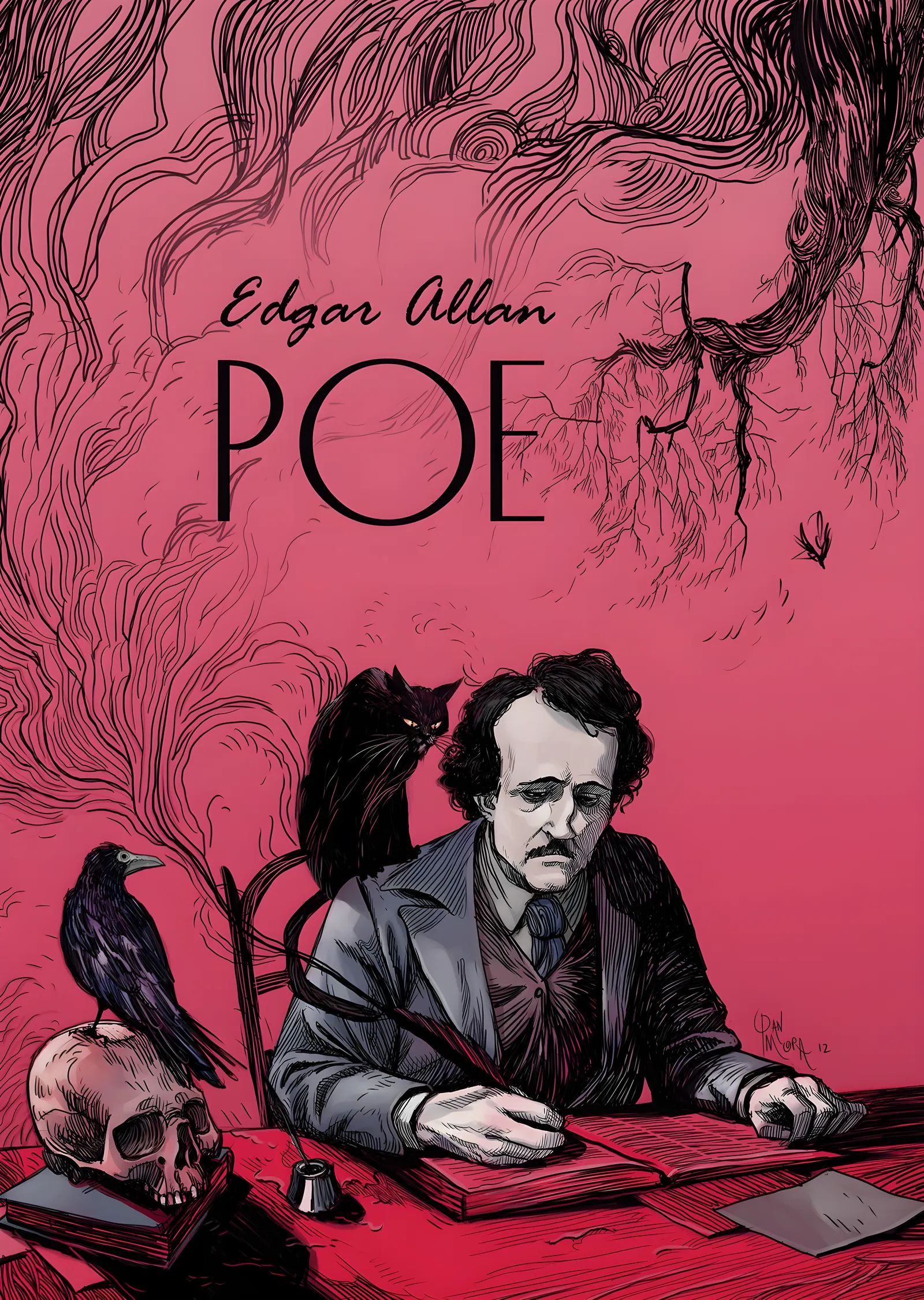 Edgar Allan Poe: Kuzgunlar ve Kafatası metal tablo
