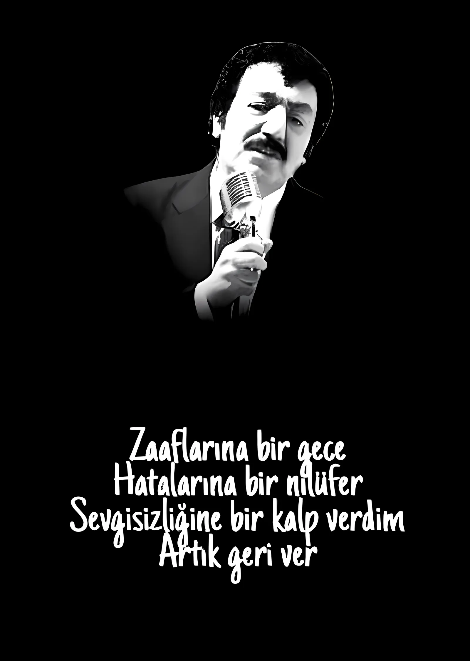 Müslüm Gürses: Nilüfer metal tablo