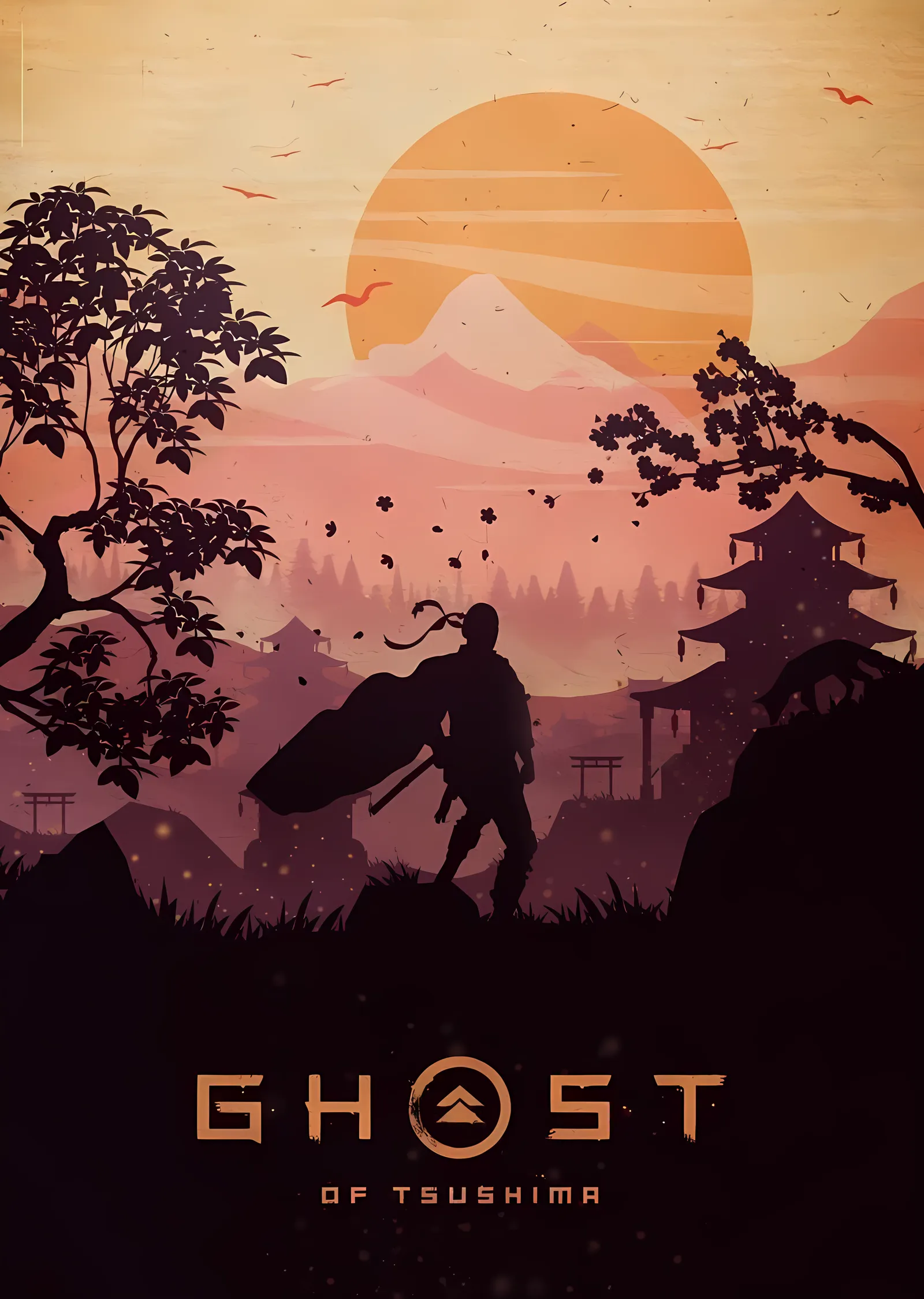 Ghost of Tsushima: Japonya'nın Ruhu metal tablo