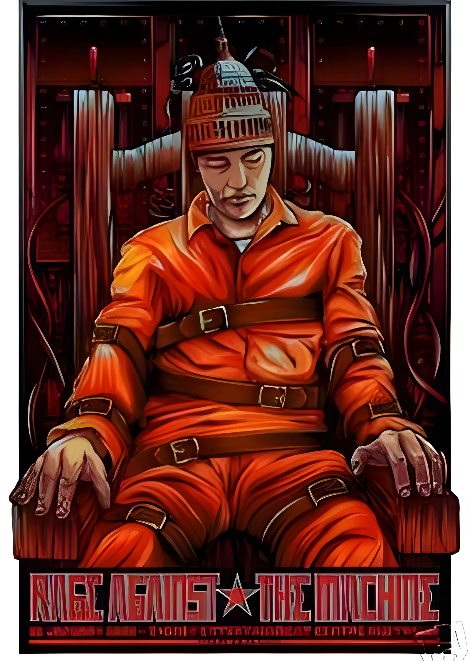 Rage Against the Machine: Turuncu Tulum metal tablo