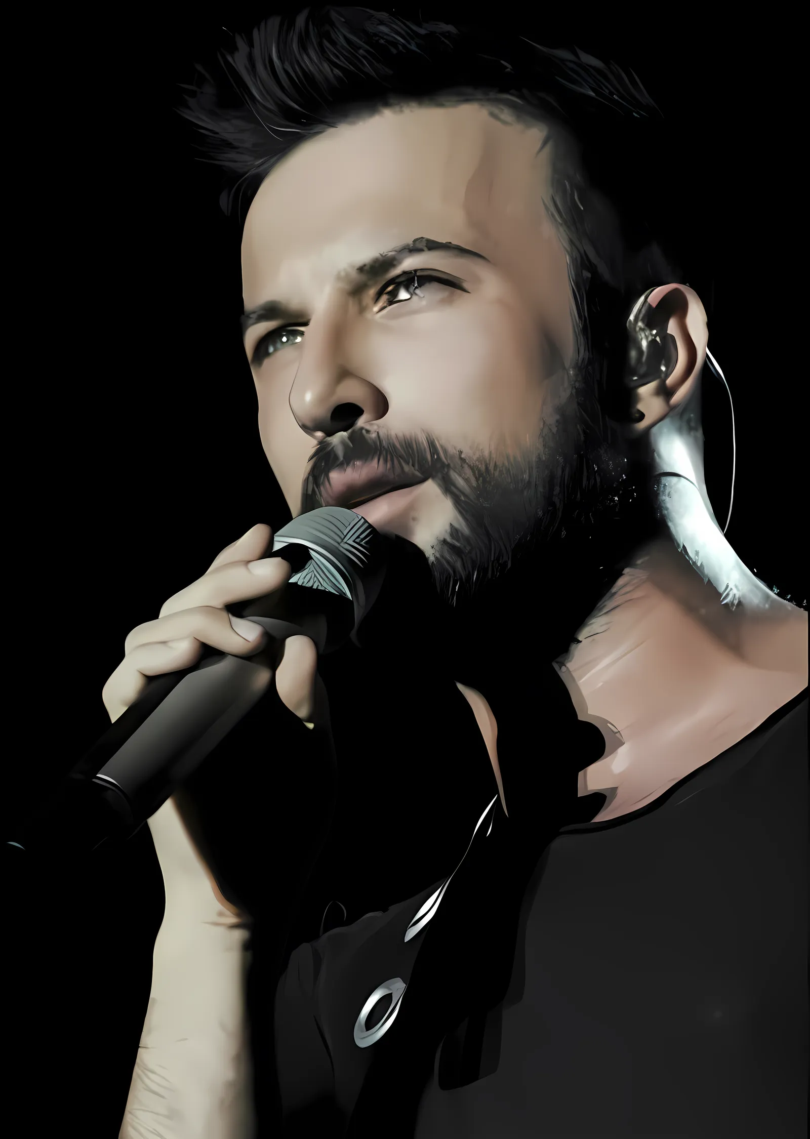 Tarkan - Sahnede metal tablo