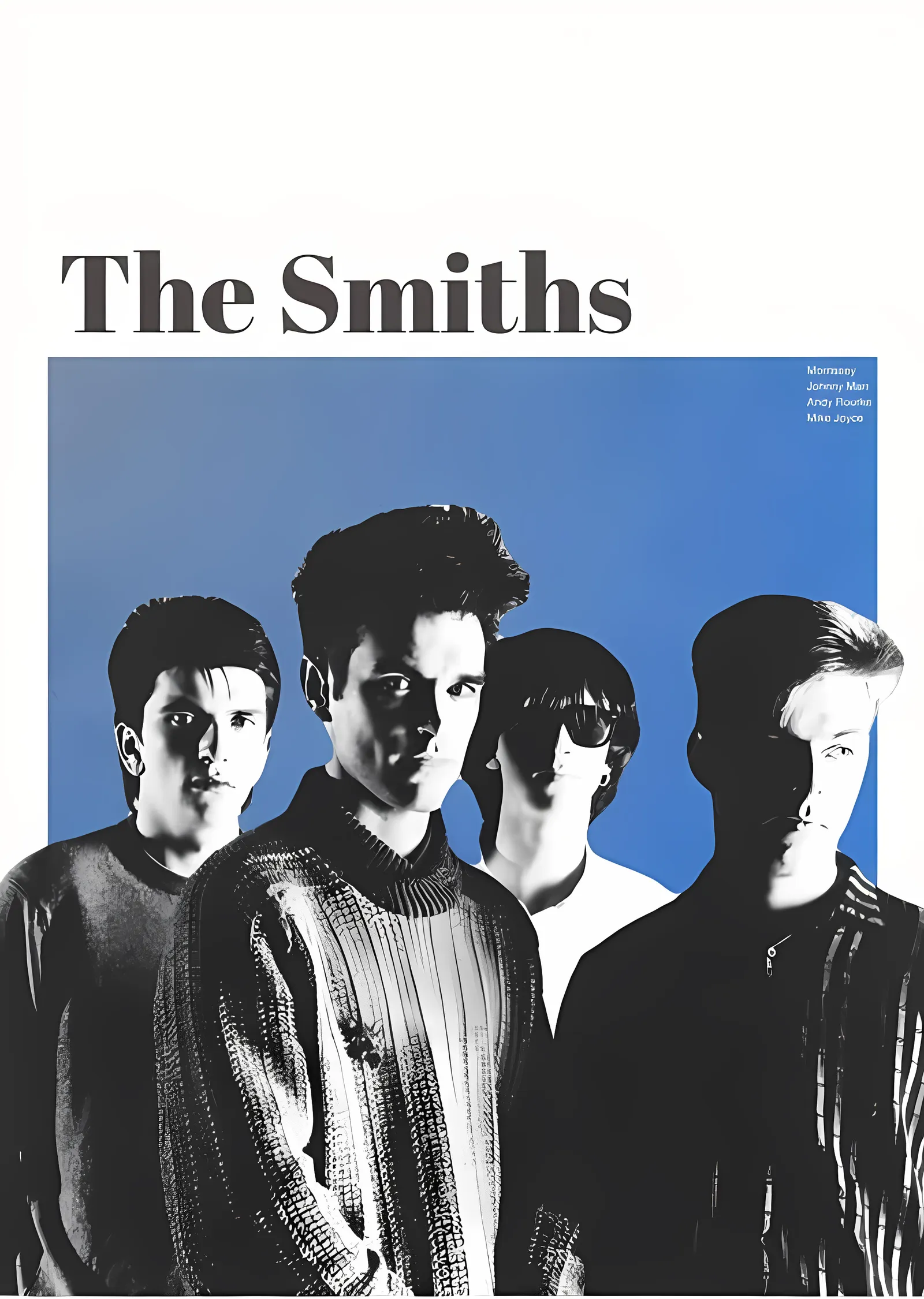 The Smiths: Mavi Gökyüzü metal tablo