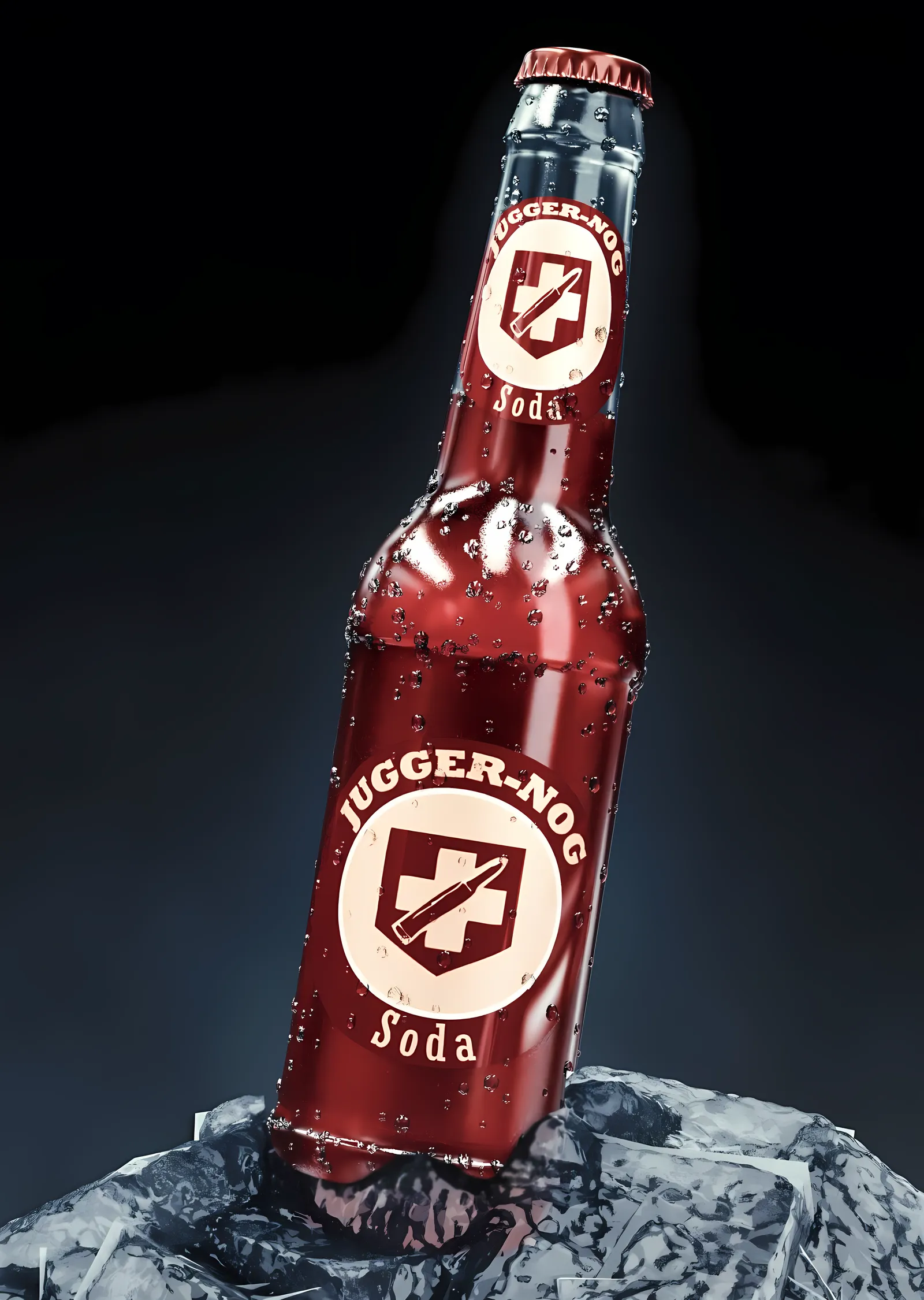 Jugger-Nog Soda Şişesi metal tablo