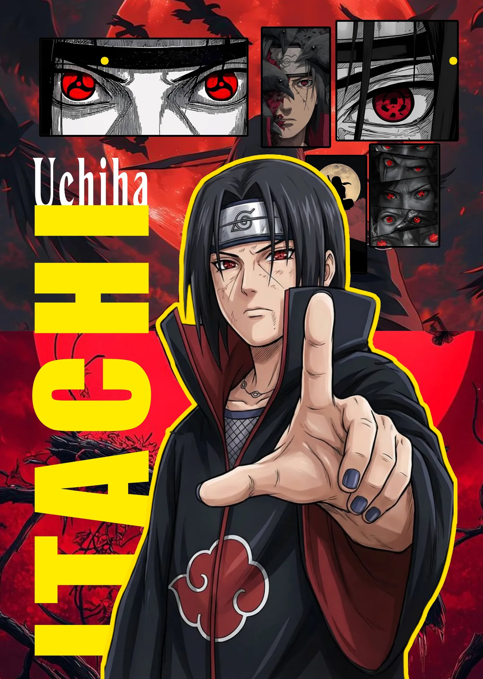 Naruto - Uchiha Itachi metal tablo