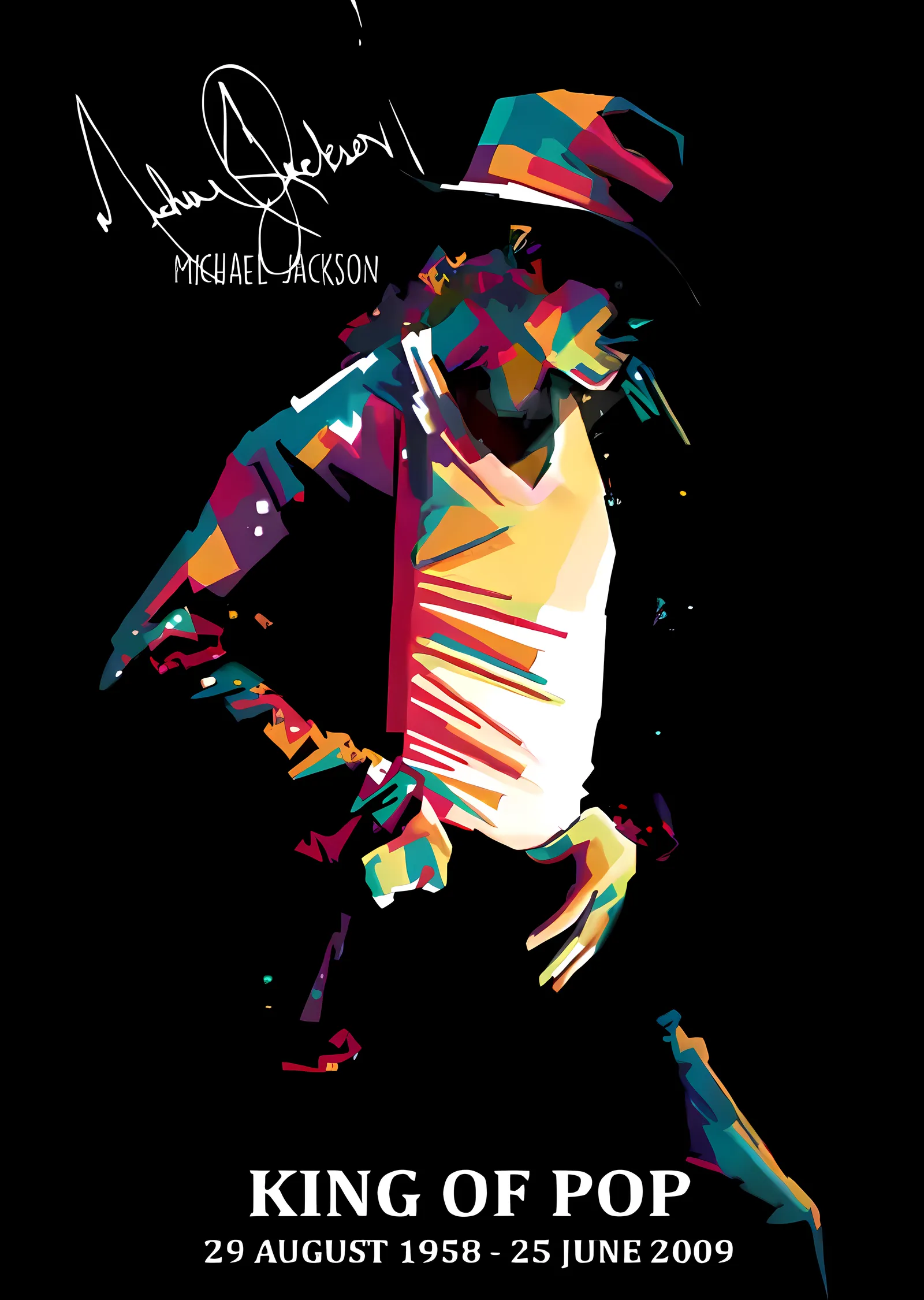 King of Pop metal tablo